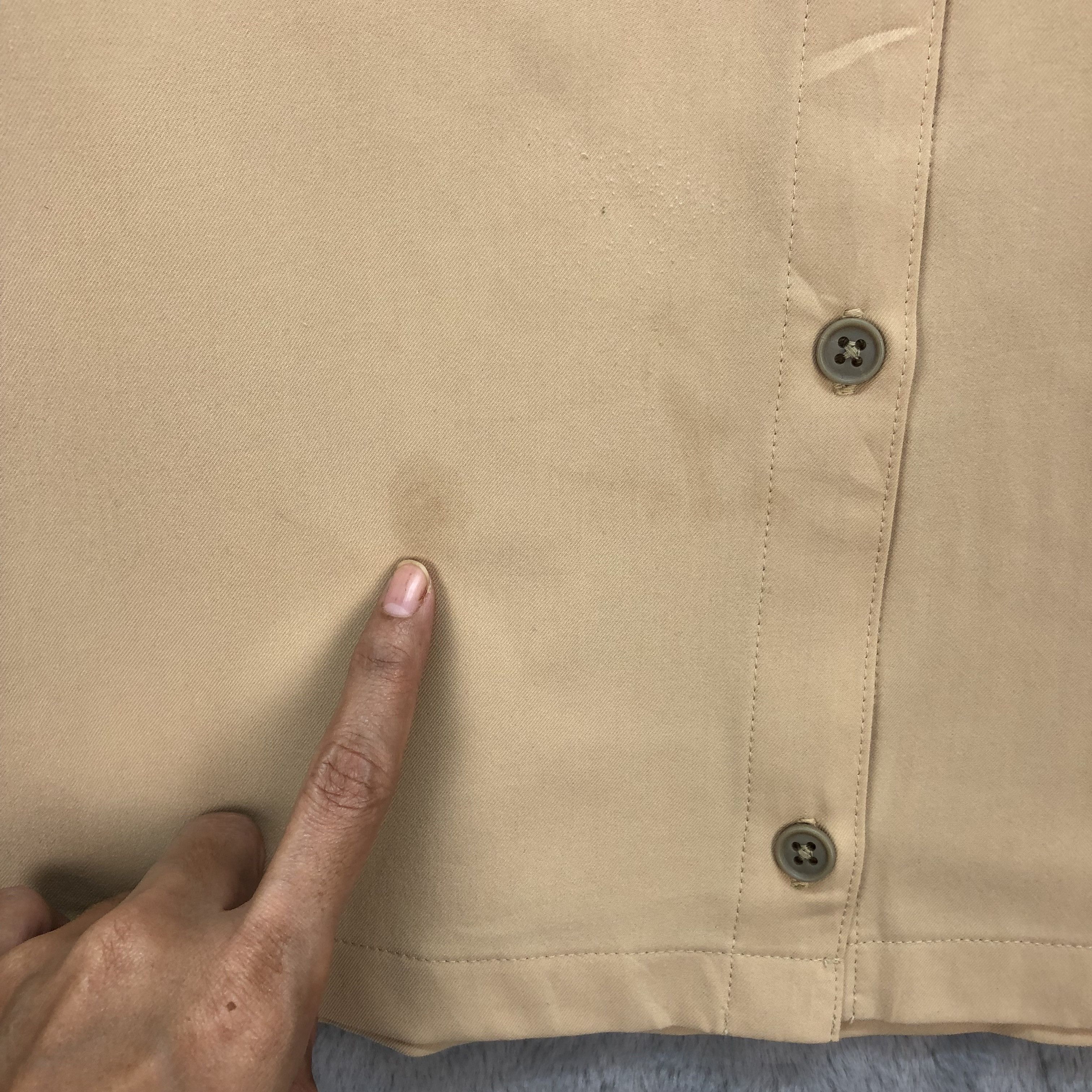 Japanese Brand Marmot Double Pocket Cropped Casual Shirts #5625-194 Size L / US 10 / IT 46 - 4 Thumbnail