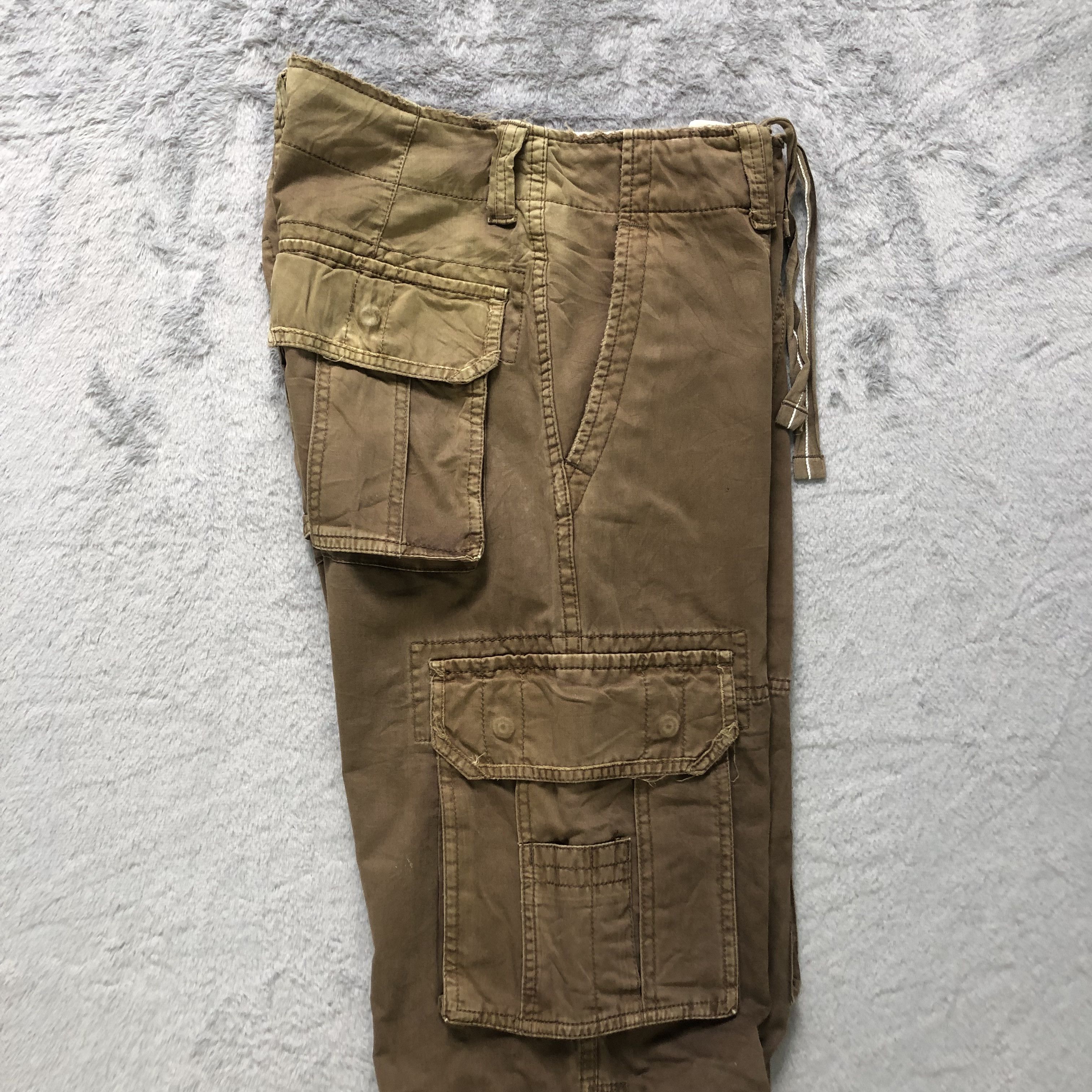 Japanese Brand PURPLE & YELLOW VINTAGE DESIGN CARGO PANTS #6940-99 Size US 31 - 14 Thumbnail
