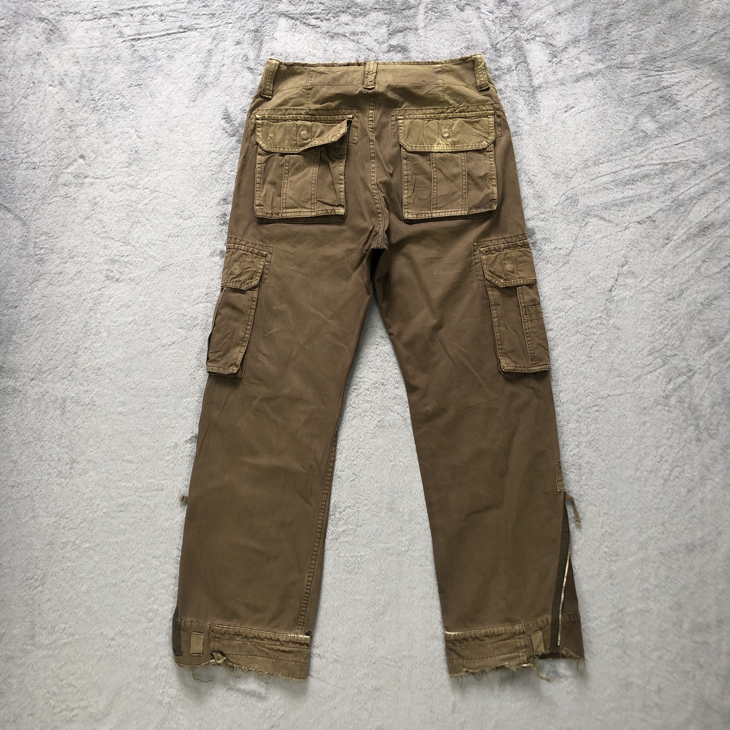 Japanese Brand PURPLE & YELLOW VINTAGE DESIGN CARGO PANTS #6940-99 Size US 31 - 8 Thumbnail