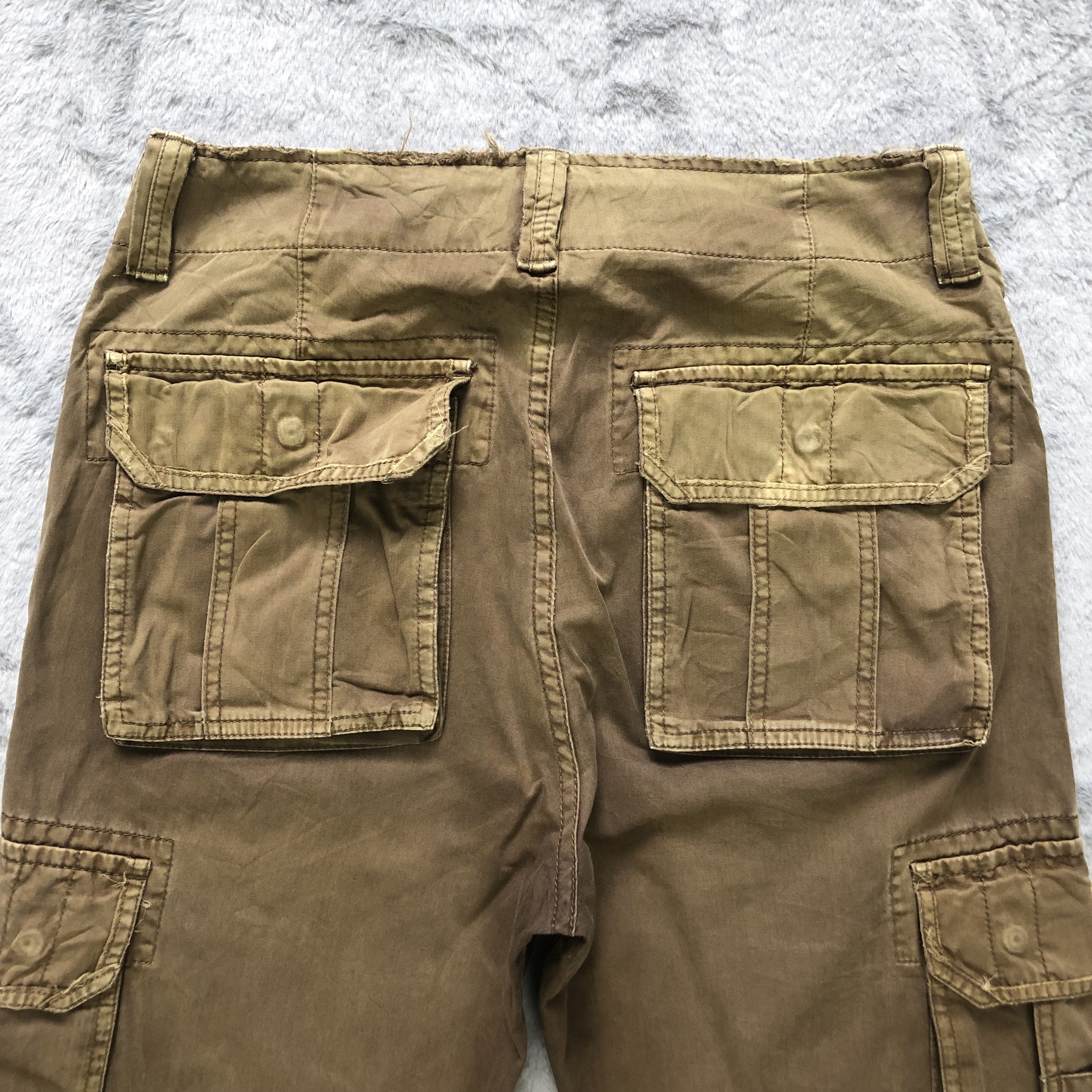 Japanese Brand PURPLE & YELLOW VINTAGE DESIGN CARGO PANTS #6940-99 Size US 31 - 9 Thumbnail