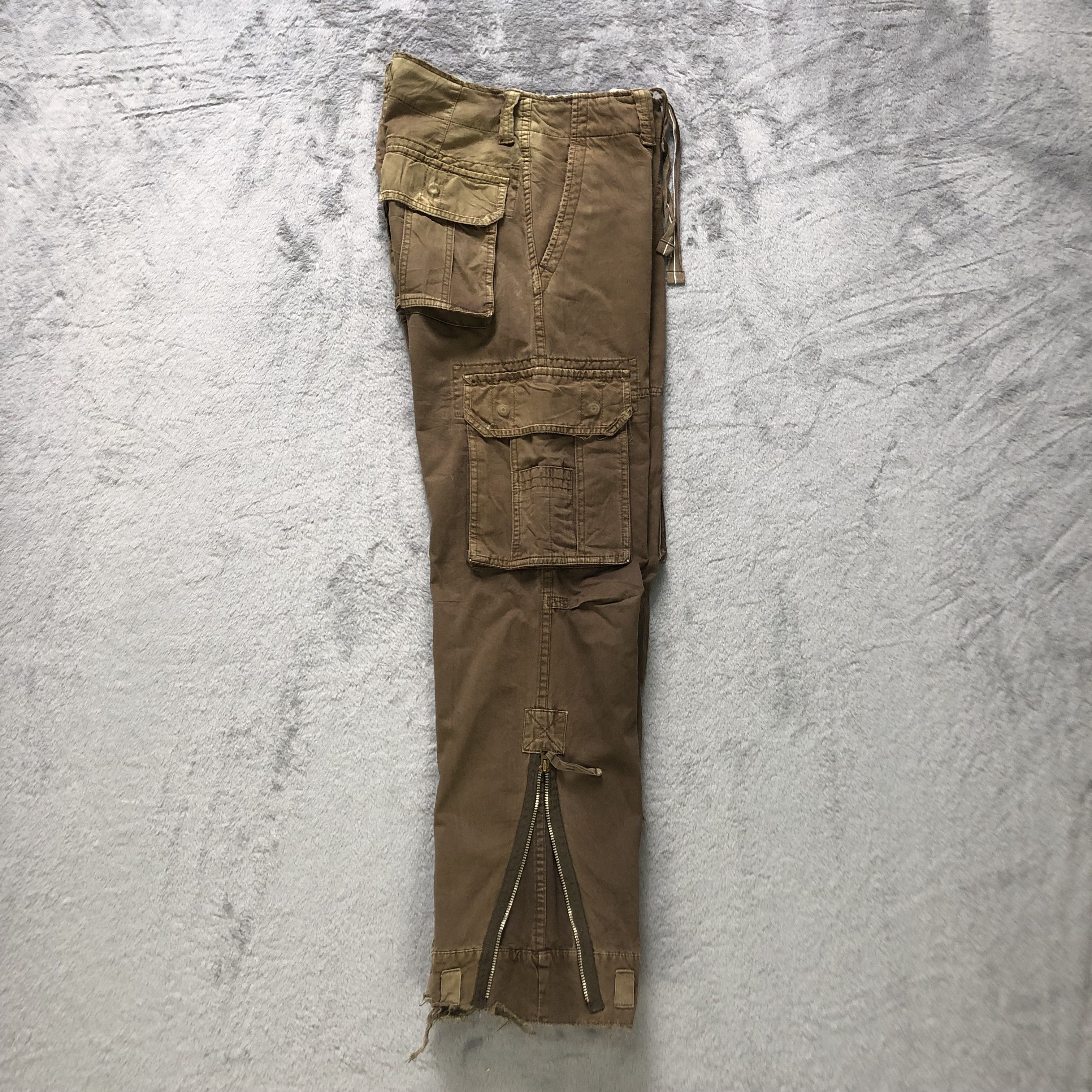 Japanese Brand PURPLE & YELLOW VINTAGE DESIGN CARGO PANTS #6940-99 Size US 31 - 13 Thumbnail