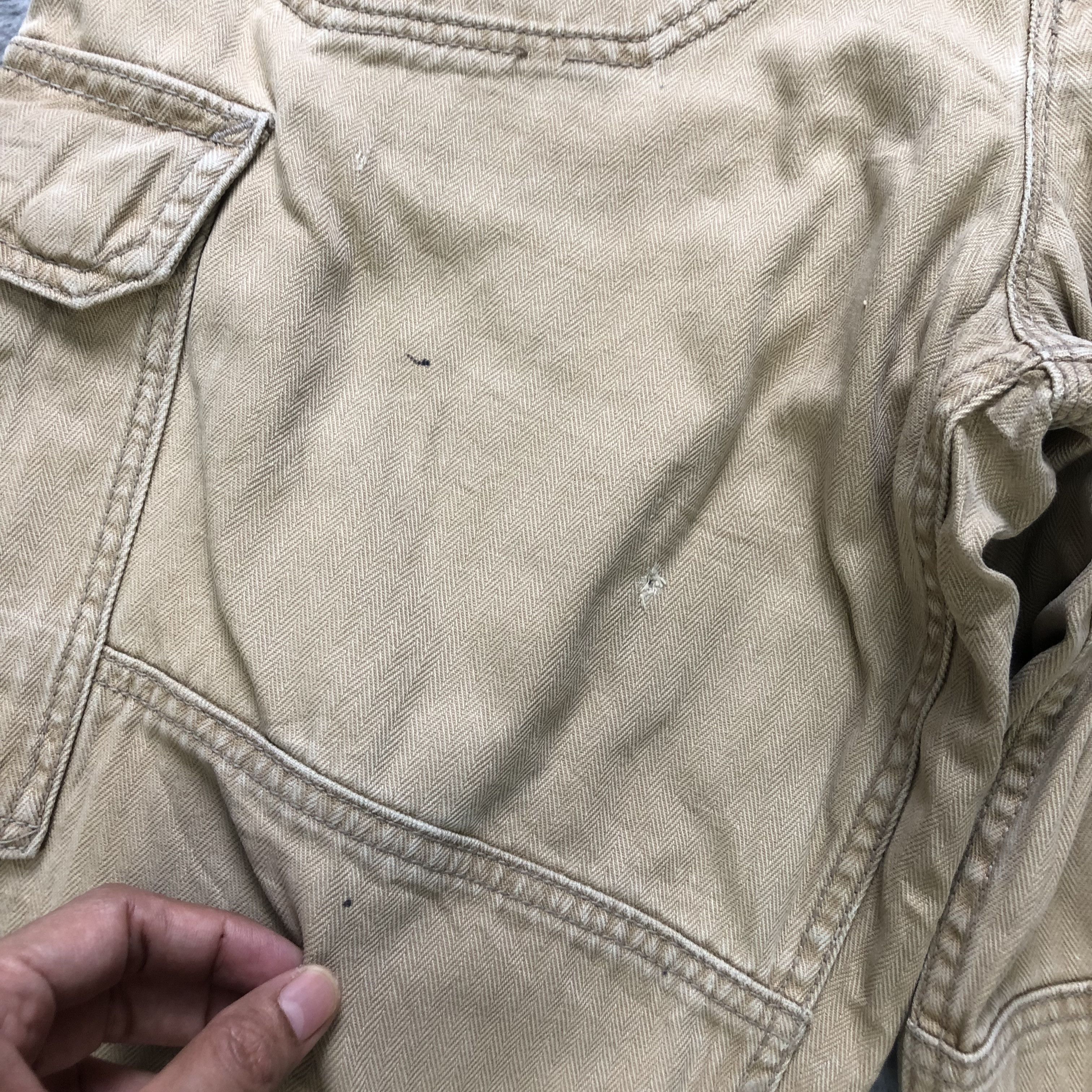 Japanese Brand EVENRIVER UTILITY DOUBLE KNEE CARGO PANTS #6941-99 Size US 27 - 6 Thumbnail