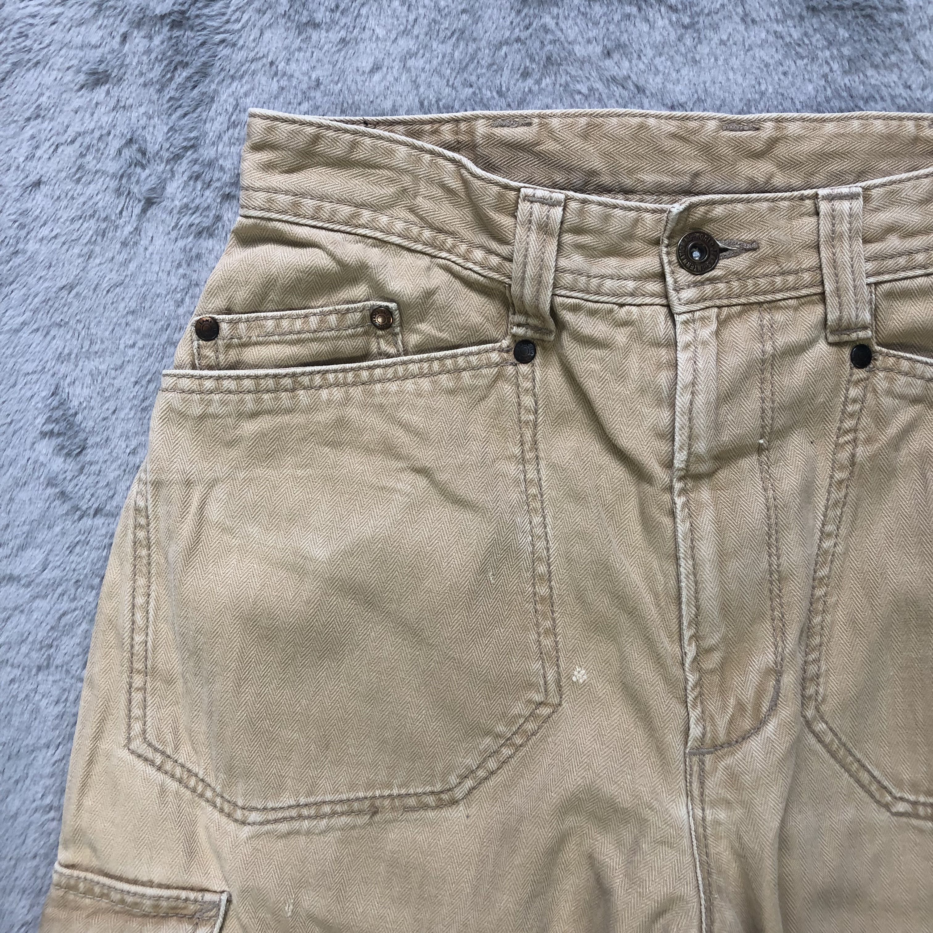 Japanese Brand EVENRIVER UTILITY DOUBLE KNEE CARGO PANTS #6941-99 Size US 27 - 3 Thumbnail