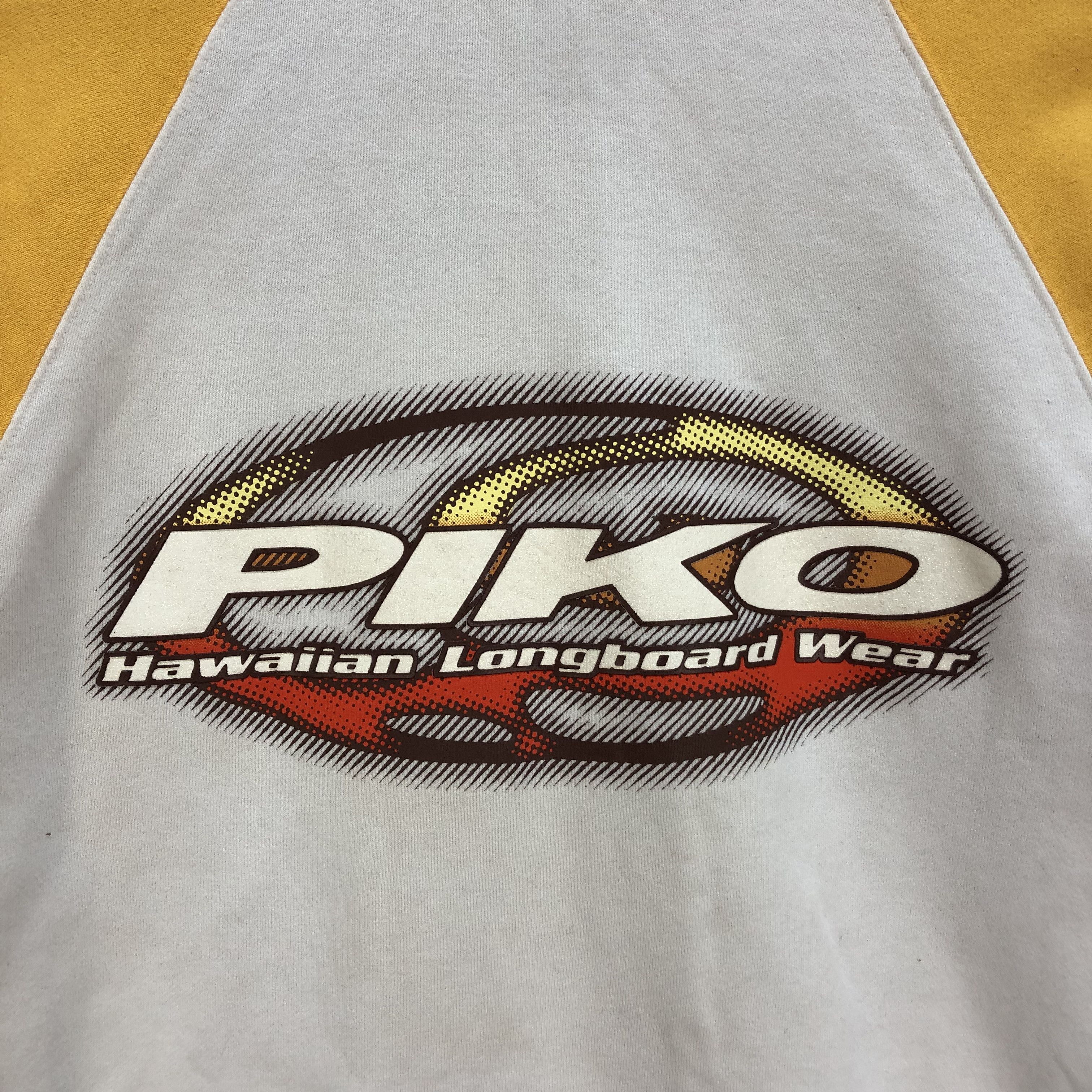 Japanese Brand 90's PIKO BIG LOGO SHORT SLEEVE ZIPPER HOODIES #6946-101 Size US L / EU 52-54 / 3 - 3 Thumbnail