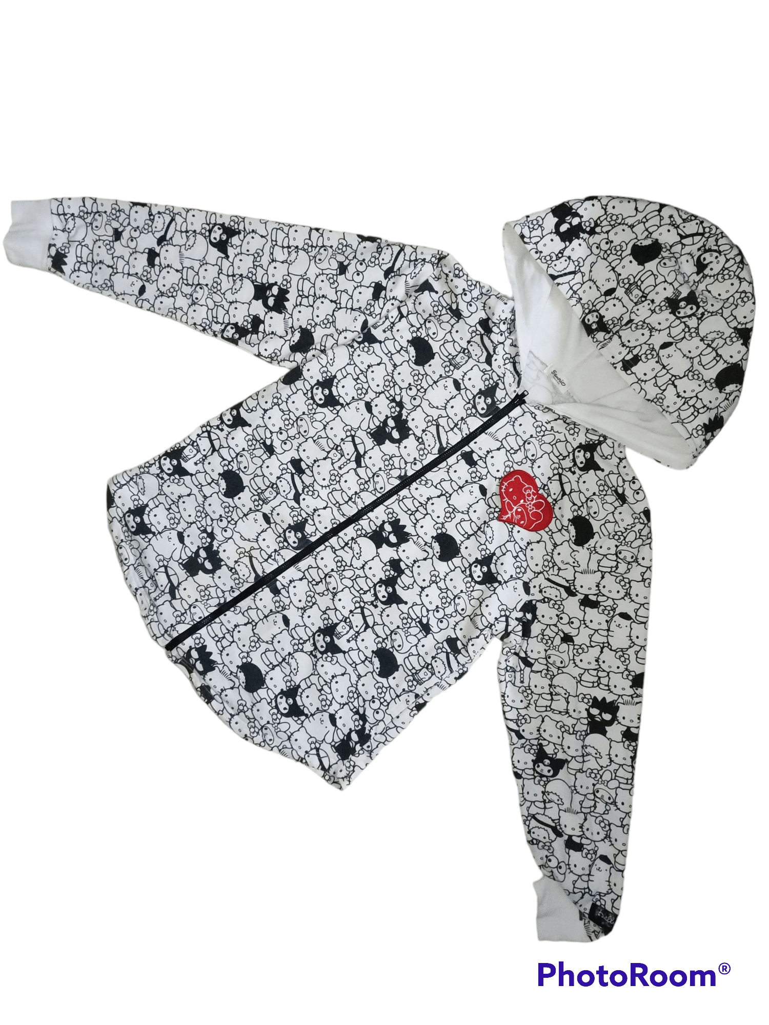 Japanese Brand Hello Kitty Sanrio Anime Full Print Zipper Hoodie Size XS / US 0-2 / IT 36-38 - 1 Thumbnail