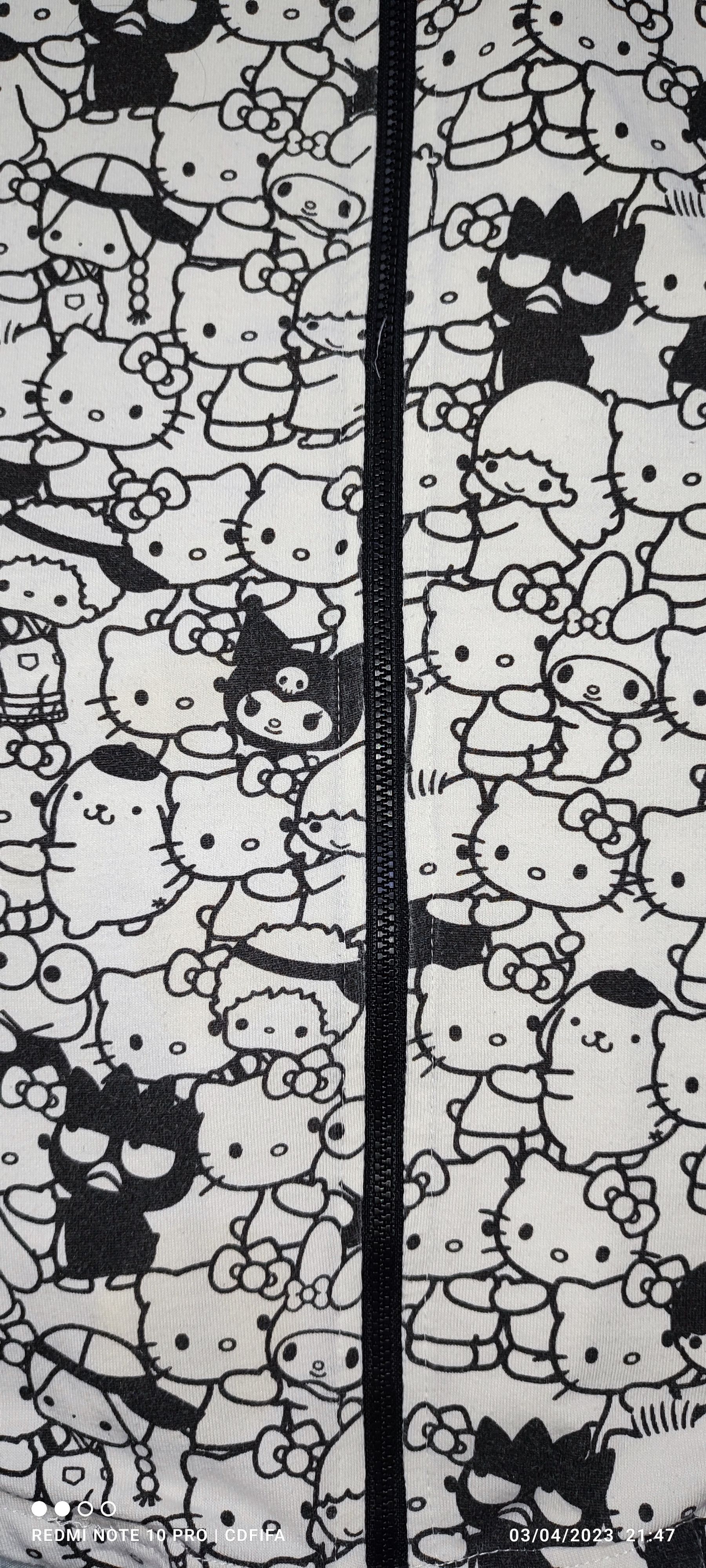 Japanese Brand Hello Kitty Sanrio Anime Full Print Zipper Hoodie Size XS / US 0-2 / IT 36-38 - 6 Thumbnail
