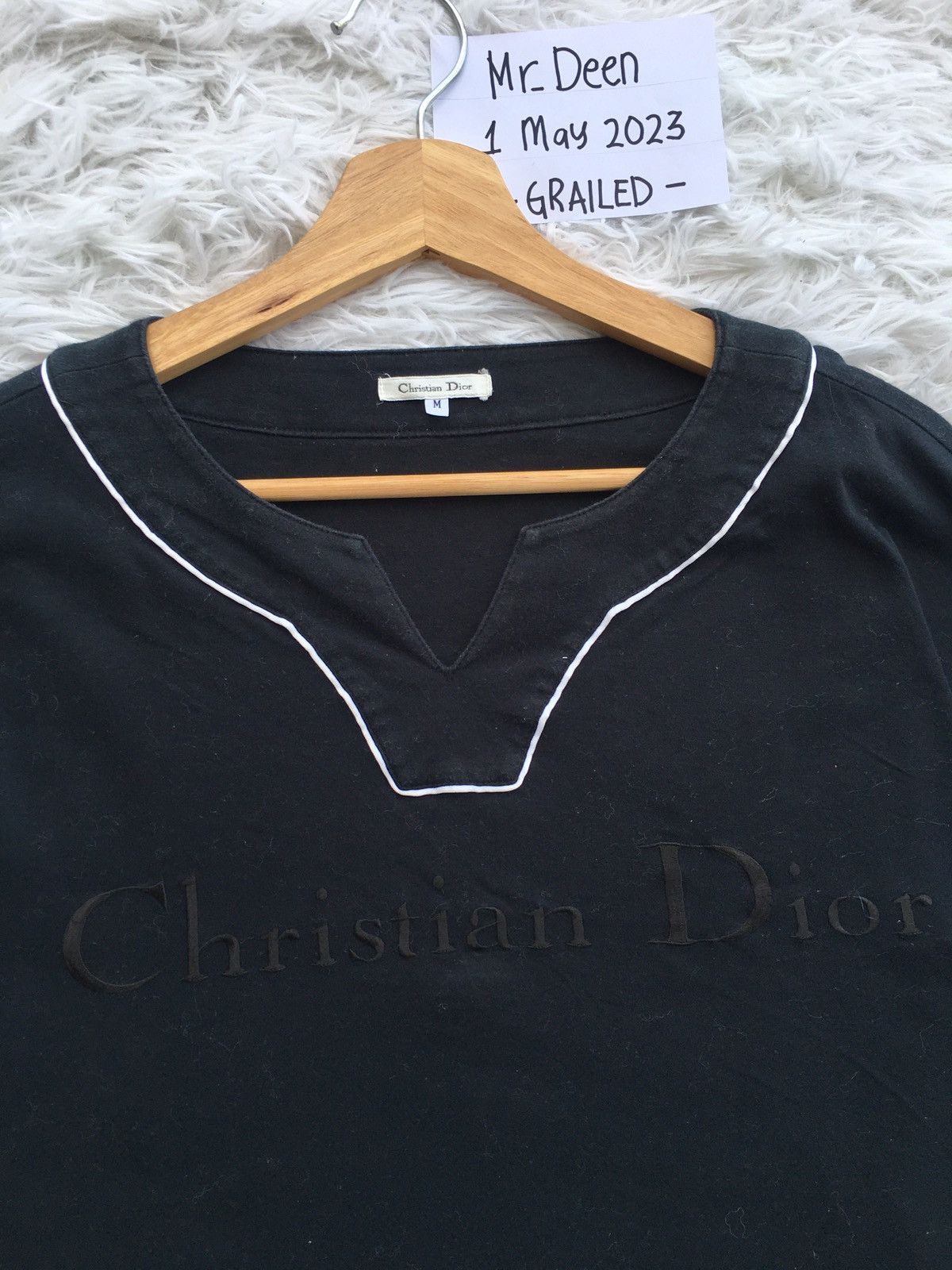 Christian Dior Monsieur Rare Vintage 90s Spell out Embroidered Christian Dior Shirt Size L / US 10 / IT 46 - 8 Thumbnail