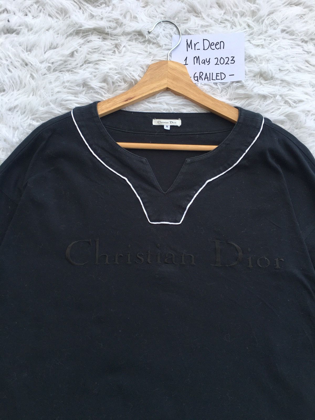 Christian Dior Monsieur Rare Vintage 90s Spell out Embroidered Christian Dior Shirt Size L / US 10 / IT 46 - 1 Thumbnail