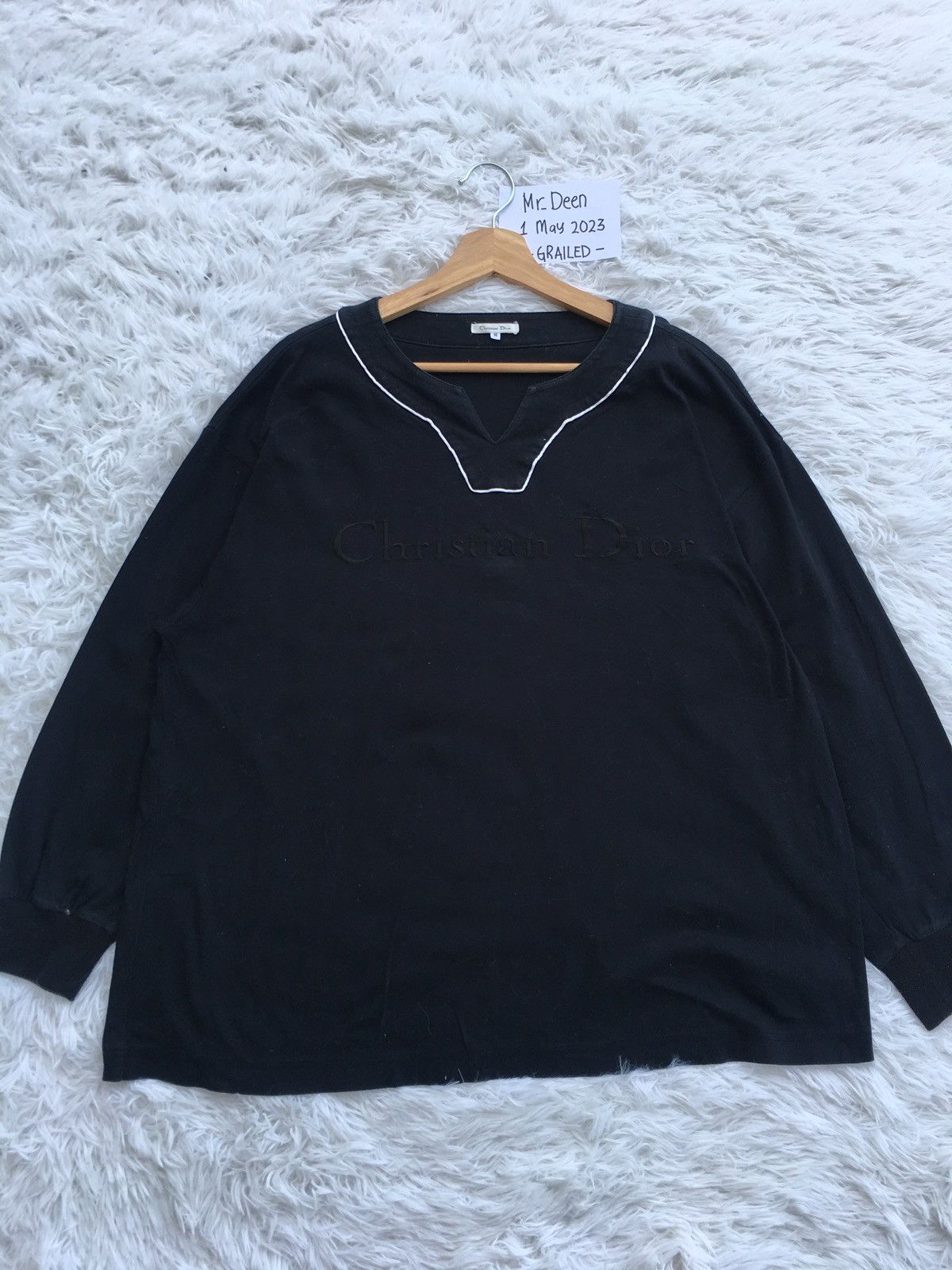 Christian Dior Monsieur Rare Vintage 90s Spell out Embroidered Christian Dior Shirt Size L / US 10 / IT 46 - 3 Thumbnail