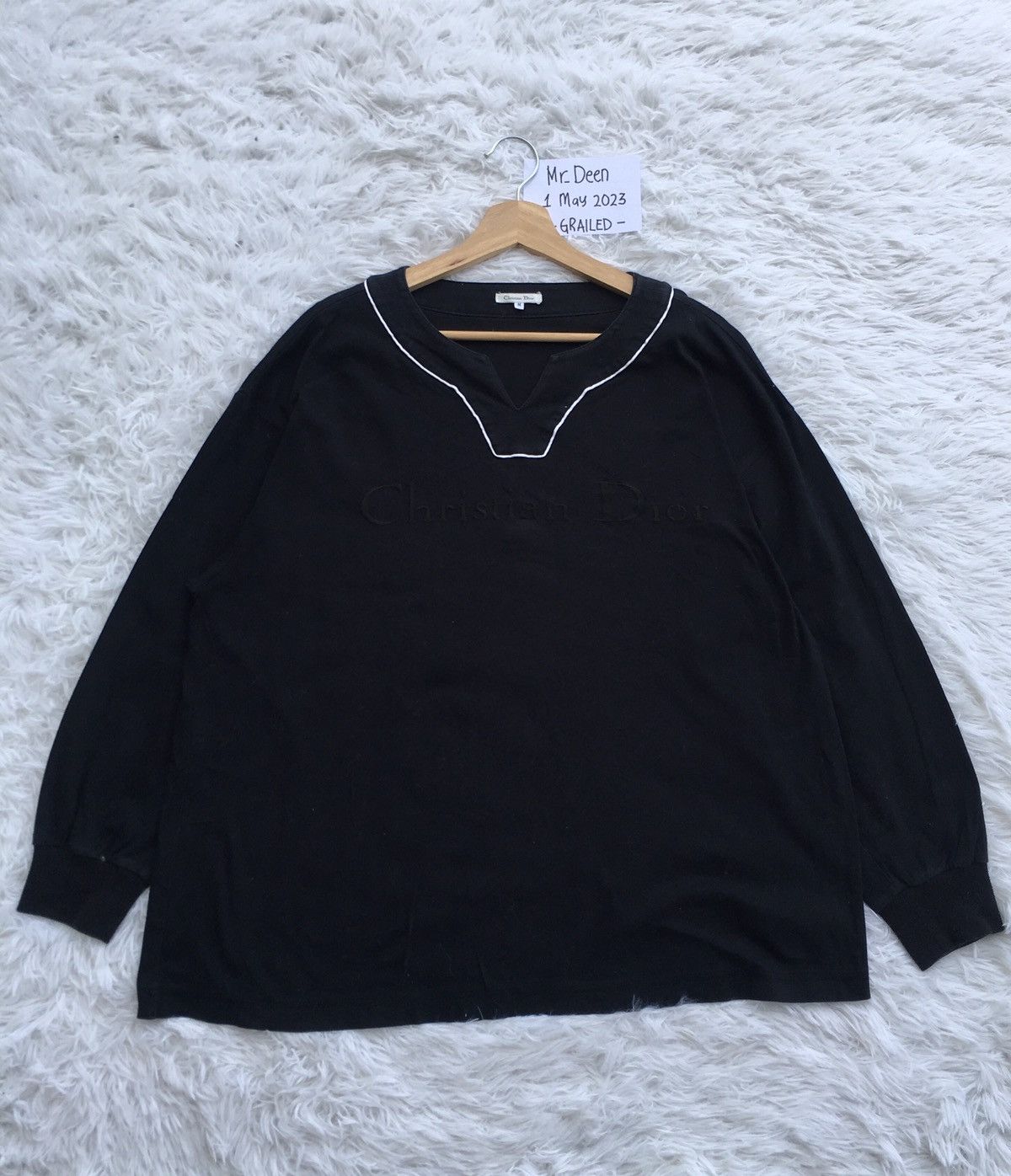Christian Dior Monsieur Rare Vintage 90s Spell out Embroidered Christian Dior Shirt Size L / US 10 / IT 46 - 2 Thumbnail