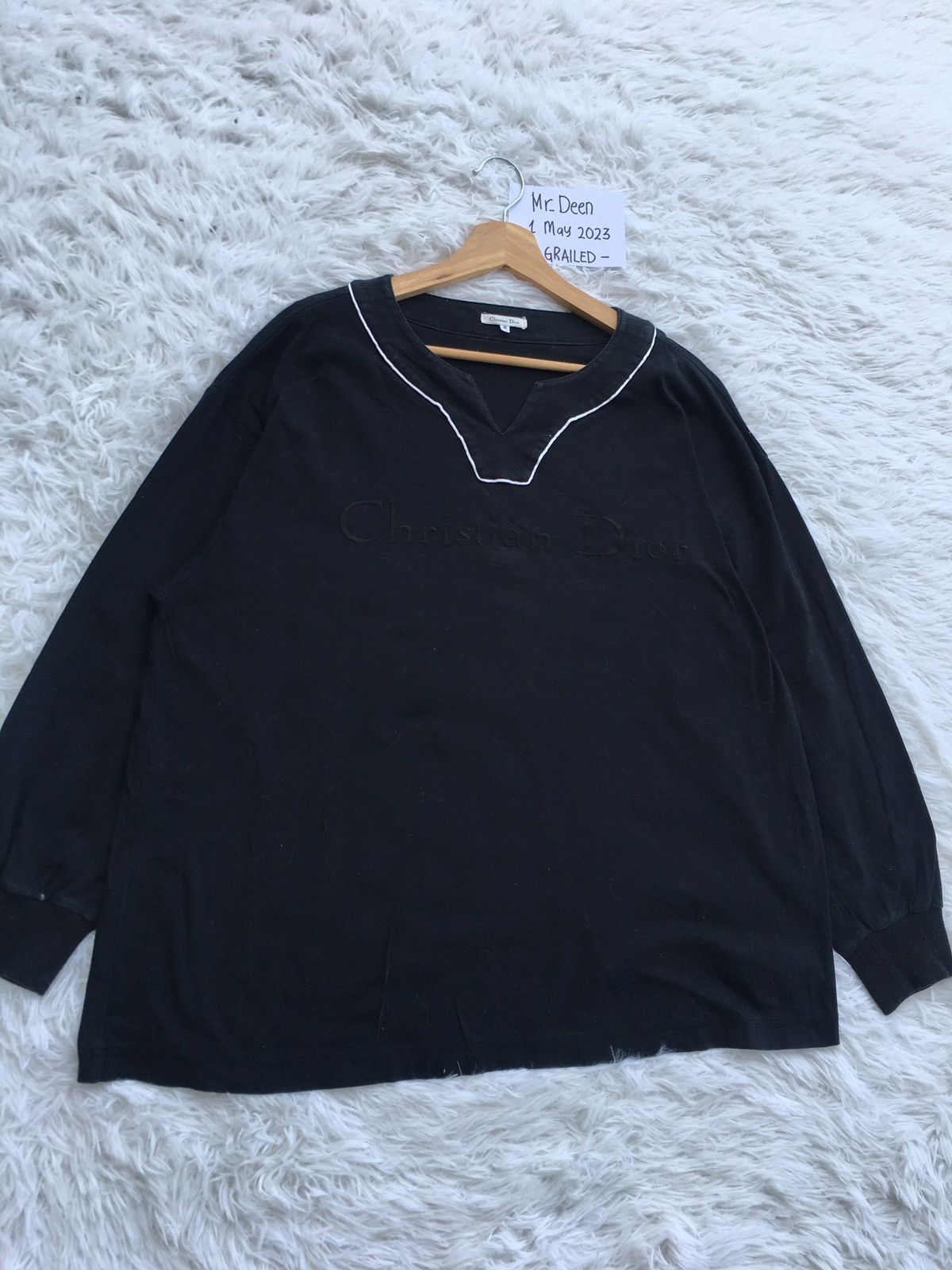 Christian Dior Monsieur Rare Vintage 90s Spell out Embroidered Christian Dior Shirt Size L / US 10 / IT 46 - 4 Thumbnail