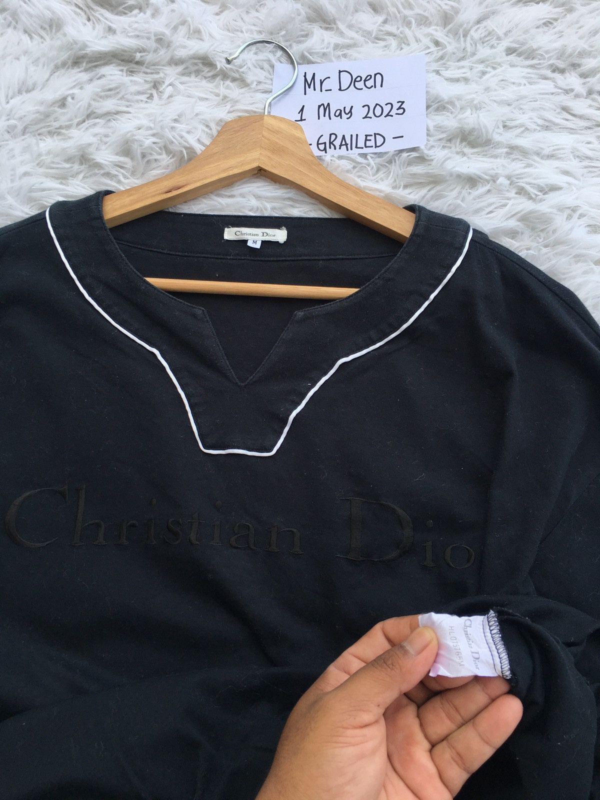 Christian Dior Monsieur Rare Vintage 90s Spell out Embroidered Christian Dior Shirt Size L / US 10 / IT 46 - 11 Thumbnail