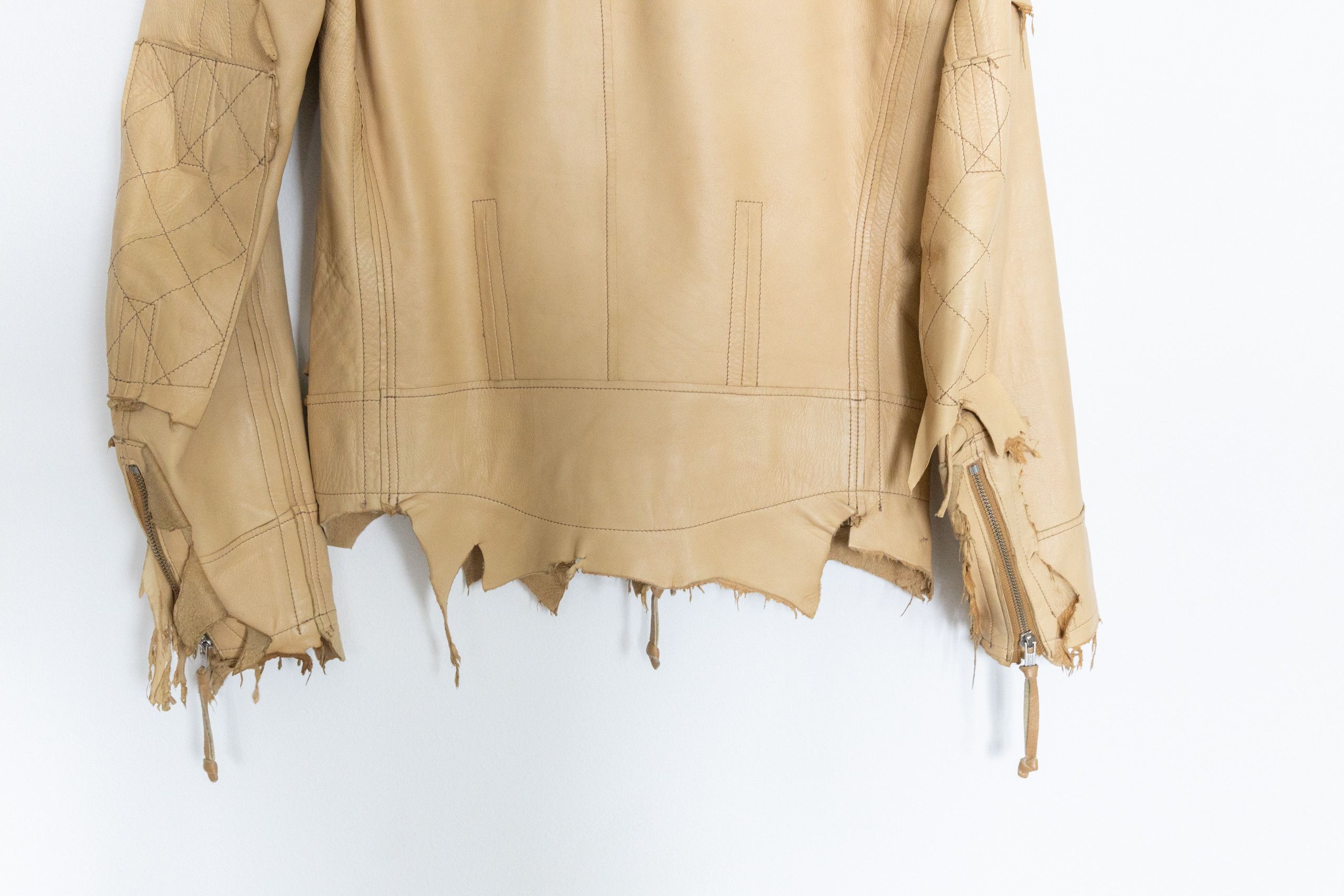 Takahiromiyashita The Soloist. Rough out leather biker jacket - rarest colorway Size US S / EU 44-46 / 1 - 3 Thumbnail