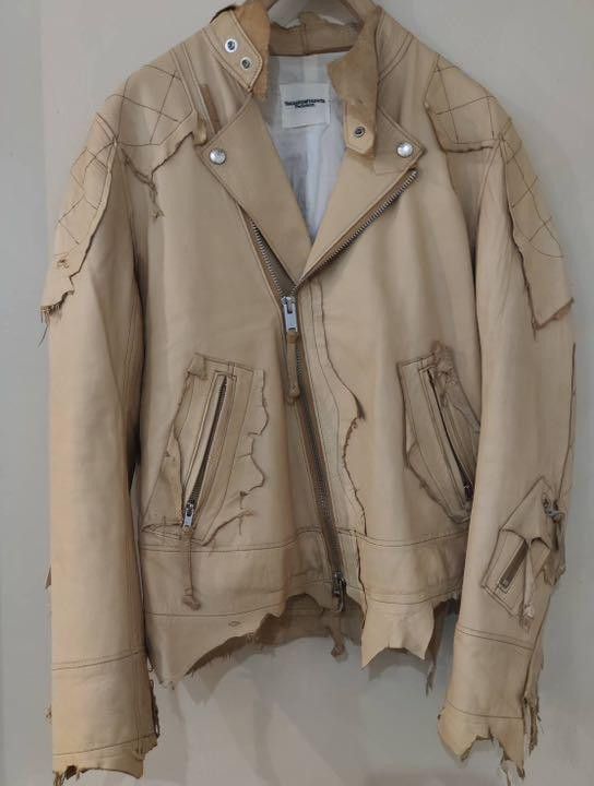 Takahiromiyashita The Soloist. Rough out leather biker jacket - rarest colorway Size US S / EU 44-46 / 1 - 22 Thumbnail