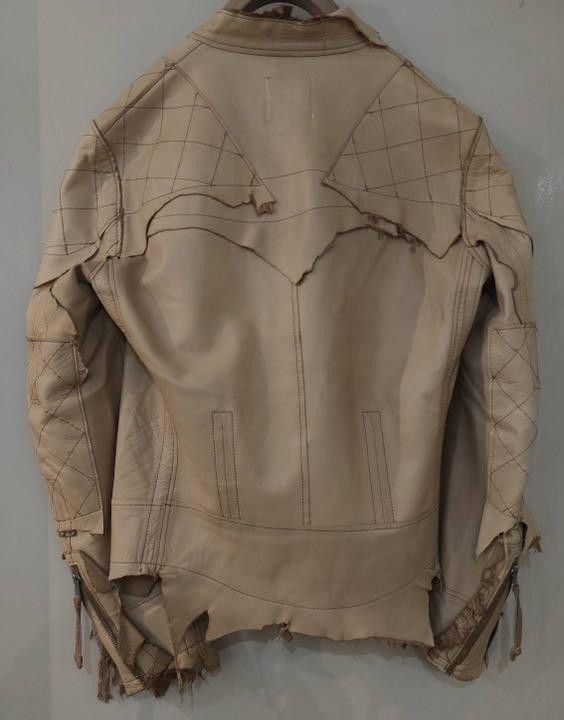 Takahiromiyashita The Soloist. Rough out leather biker jacket - rarest colorway Size US S / EU 44-46 / 1 - 23 Thumbnail