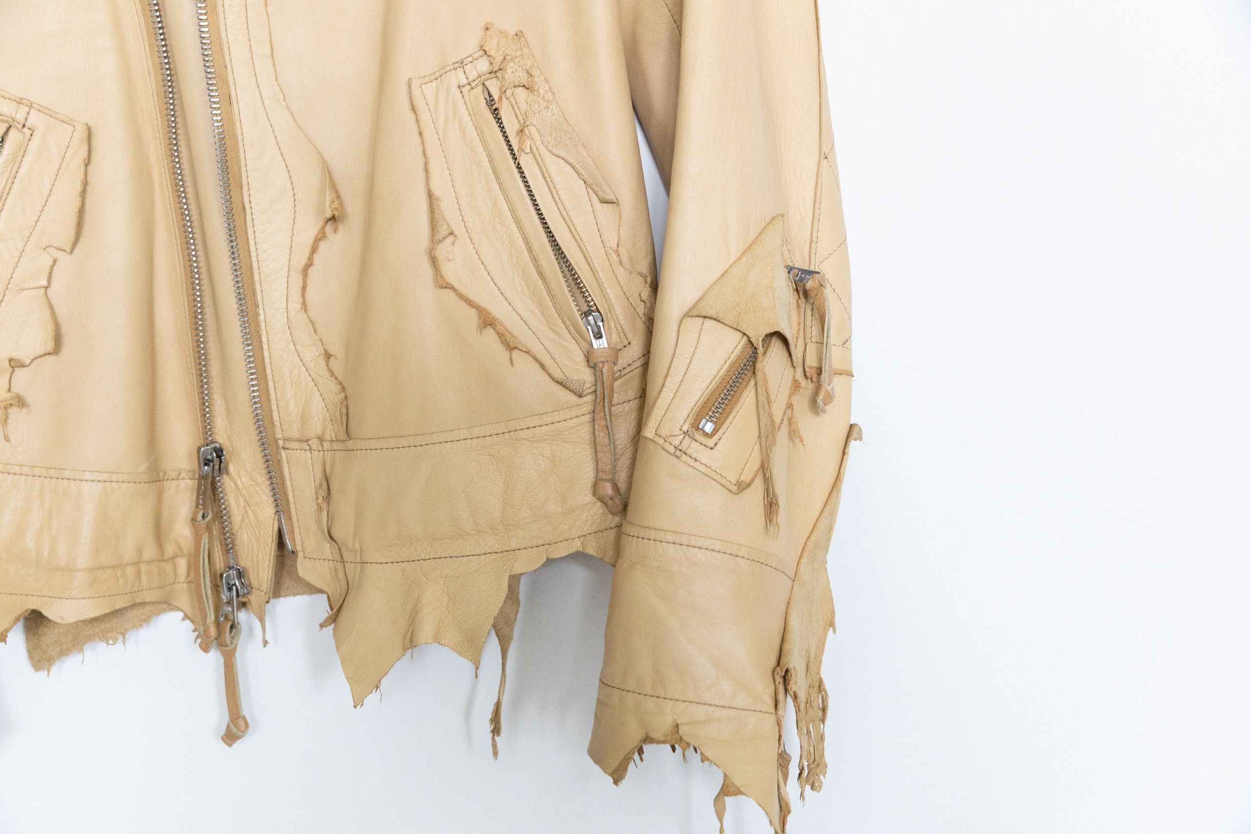 Takahiromiyashita The Soloist. Rough out leather biker jacket - rarest colorway Size US S / EU 44-46 / 1 - 8 Thumbnail