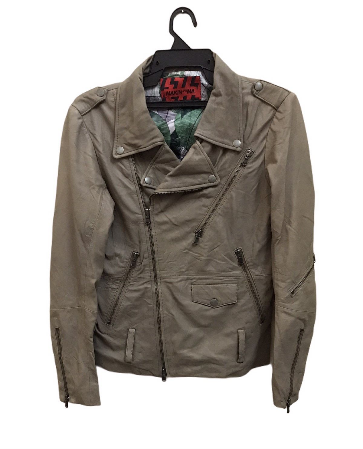 Japanese Brand × Vintage 💥 Accept offer 💥 Leather Jacket Makin Jan Ma Size S Size S / US 4 / IT 40 - 1 Thumbnail