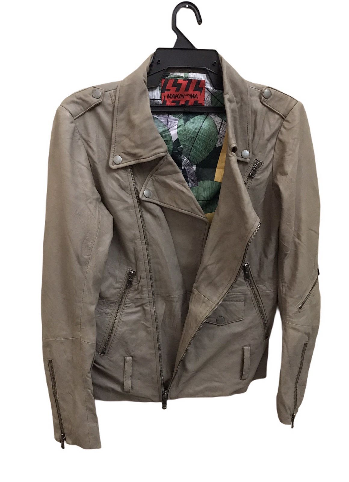 Japanese Brand × Vintage 💥 Accept offer 💥 Leather Jacket Makin Jan Ma Size S Size S / US 4 / IT 40 - 3 Thumbnail
