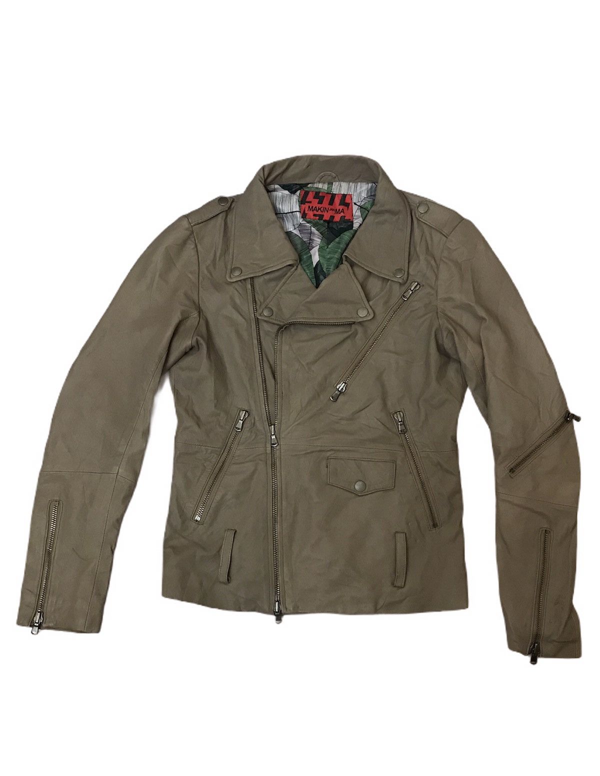Japanese Brand × Vintage 💥 Accept offer 💥 Leather Jacket Makin Jan Ma Size S Size S / US 4 / IT 40 - 2 Thumbnail