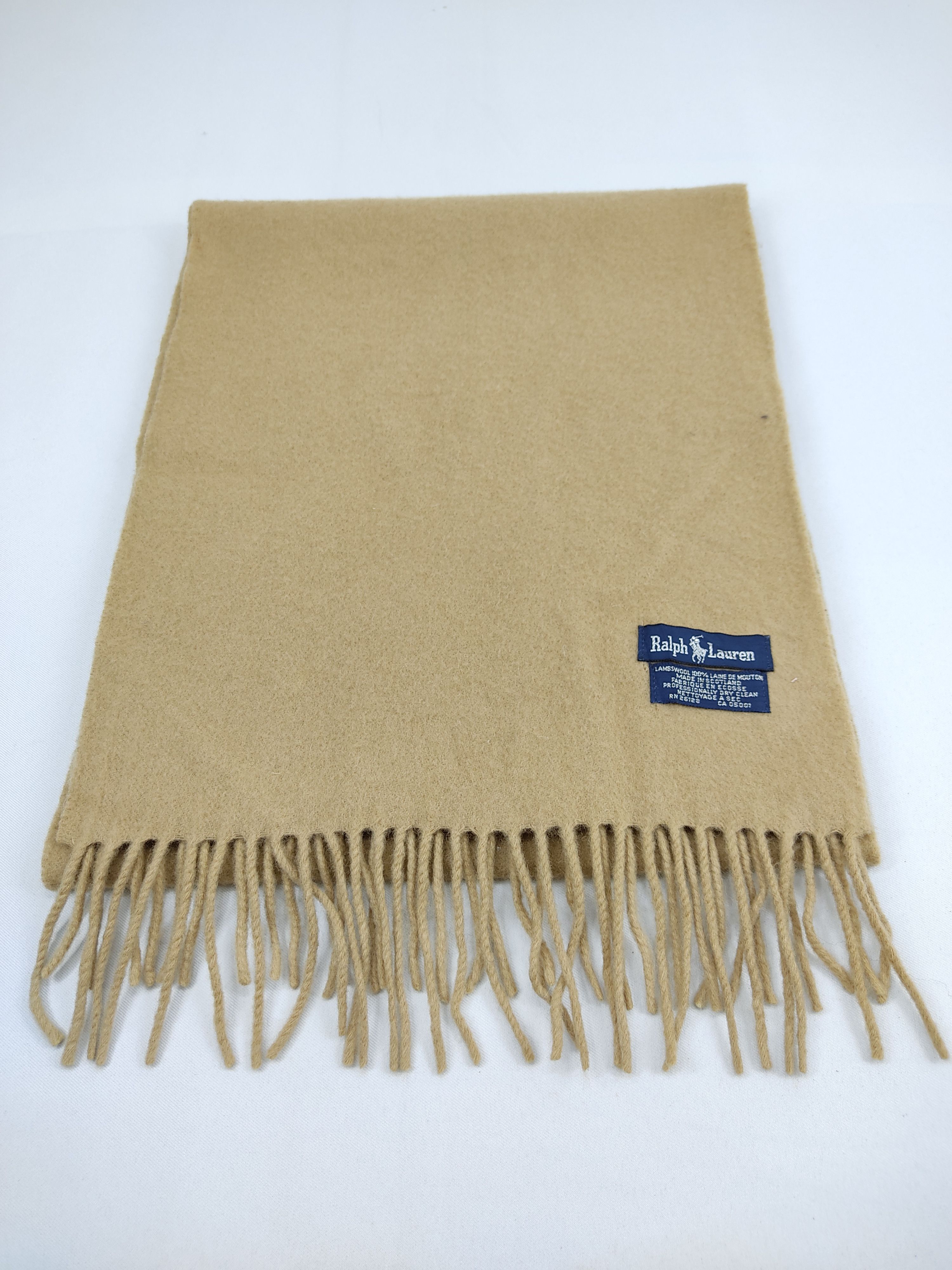 Polo Ralph Lauren Ralph Lauren Scarf Muffler Scotland Made 100% Lambswool Size ONE SIZE - 3 Thumbnail
