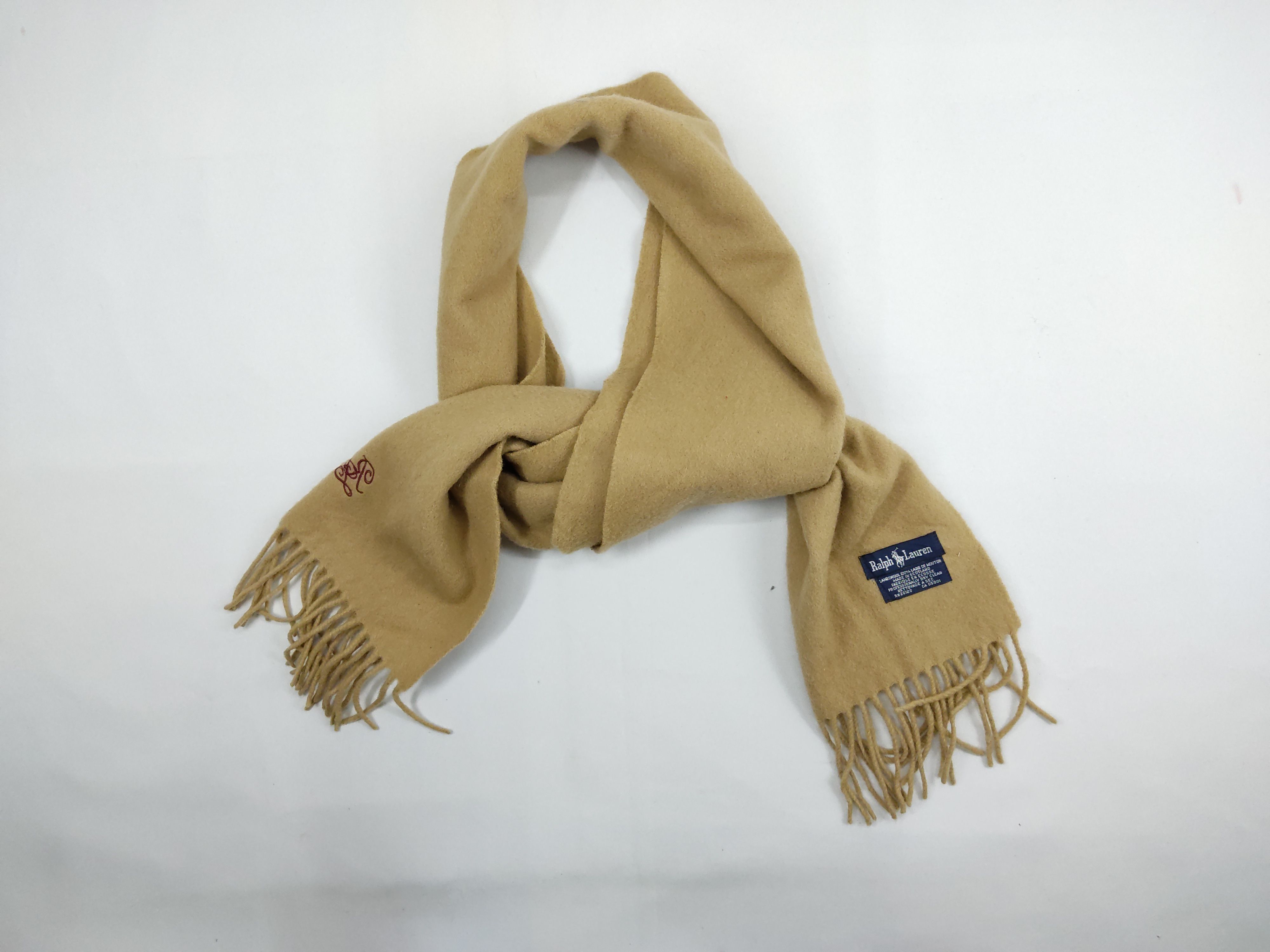 Polo Ralph Lauren Ralph Lauren Scarf Muffler Scotland Made 100% Lambswool Size ONE SIZE - 1 Thumbnail