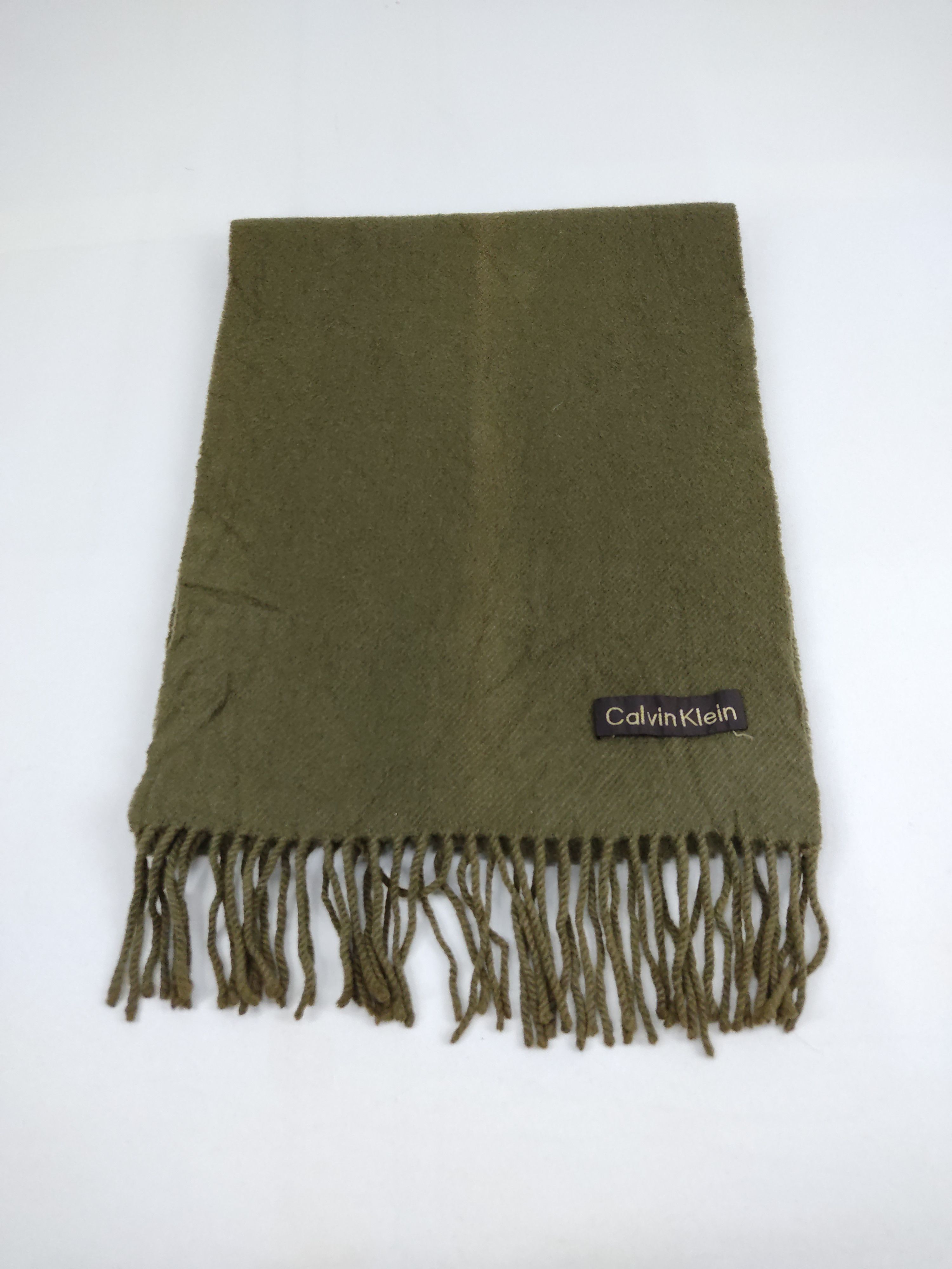 Calvin Klein Calvin Klein Collection Scarf Muffler Plain Wool Neck Wear