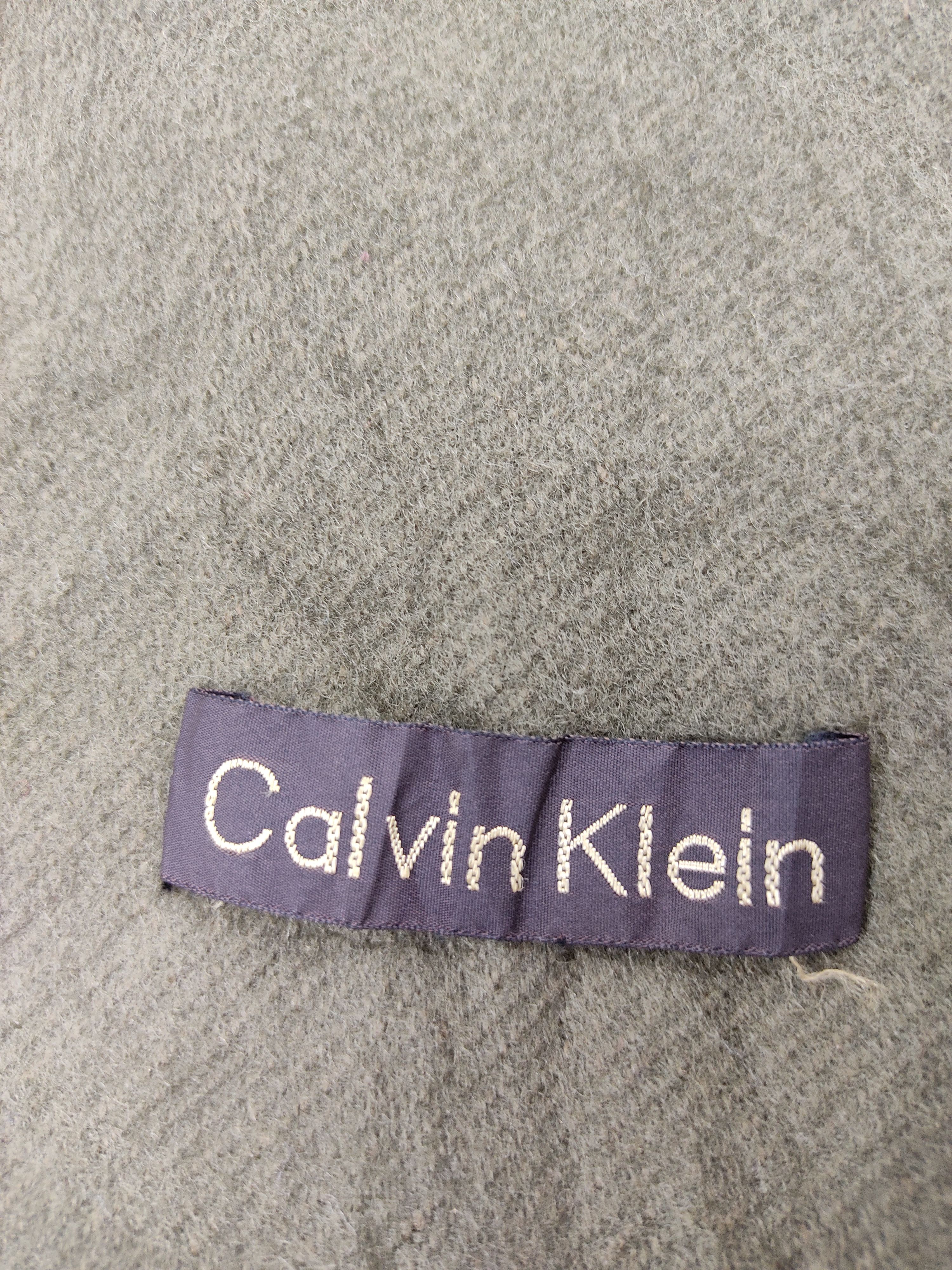 Calvin Klein Calvin Klein Collection Scarf Muffler Plain Wool Neck Wear Size ONE SIZE - 3 Thumbnail