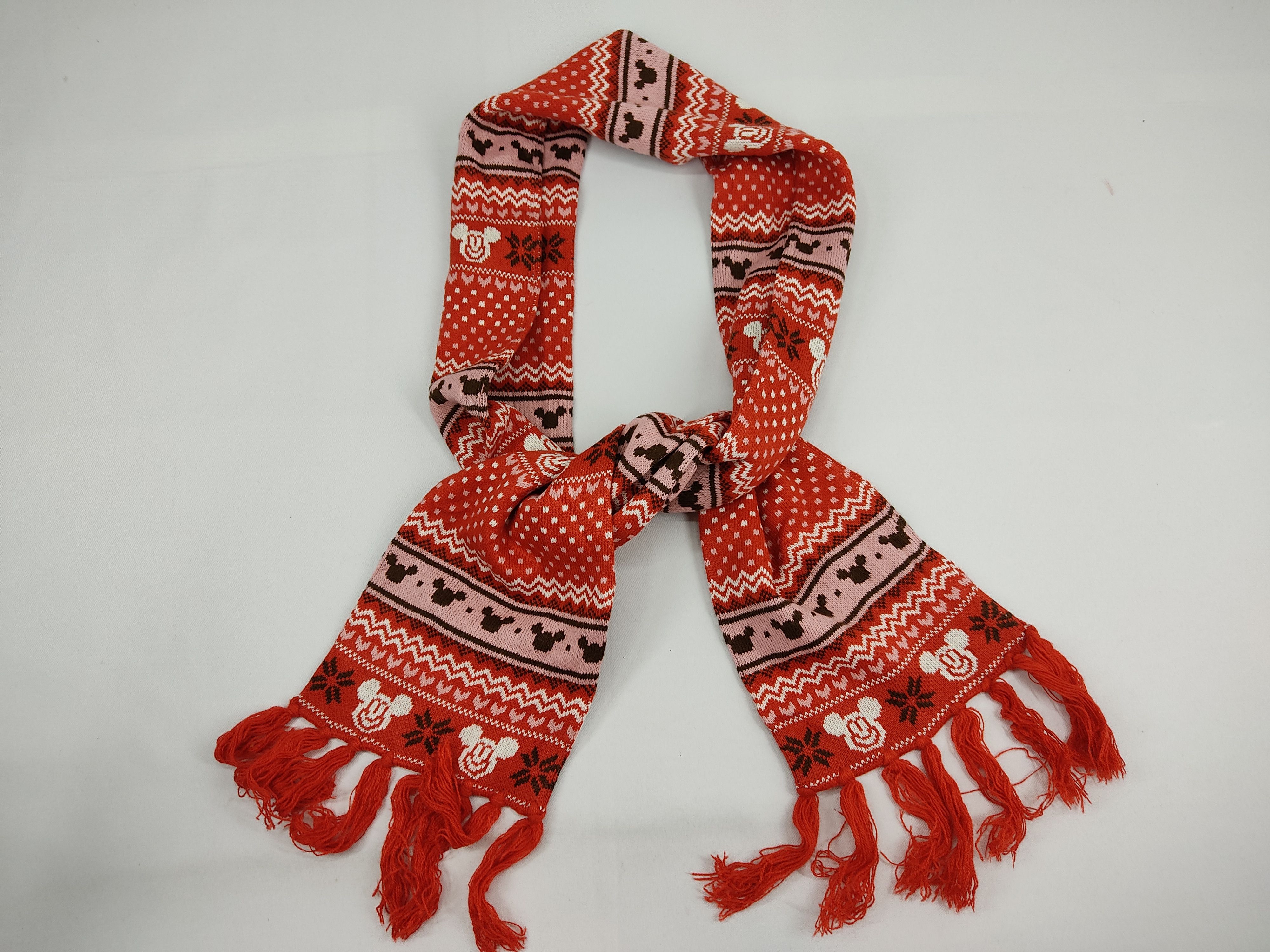 Cartoon Network Mickey Mouse Disney Muffler Scarf Many Logo Ethic Stripes Size ONE SIZE - 1 Thumbnail