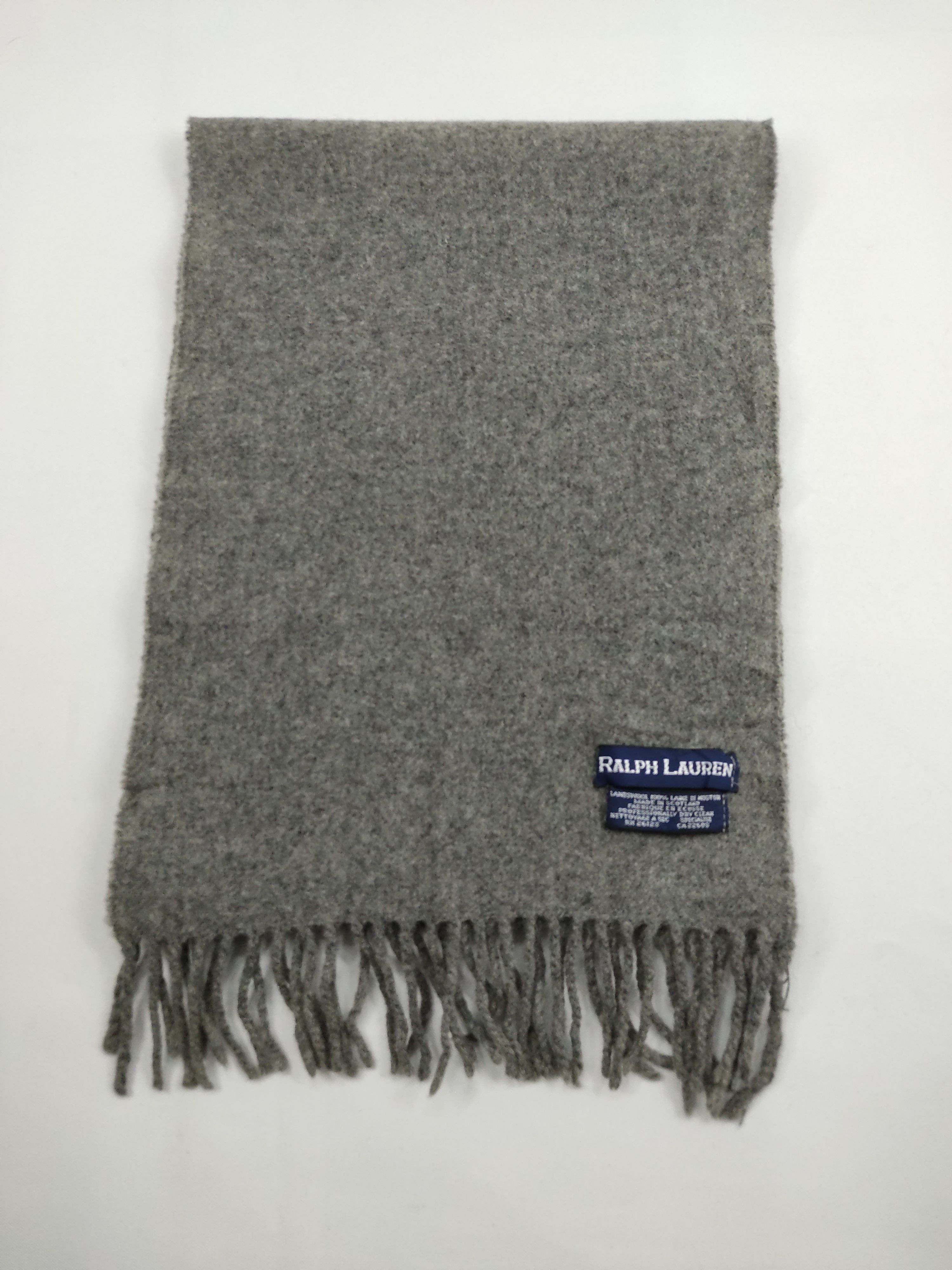 Polo Ralph Lauren Vintage Polo Ralph Lauren Scarf Muffler Scotland Lambswool Size ONE SIZE - 2 Thumbnail