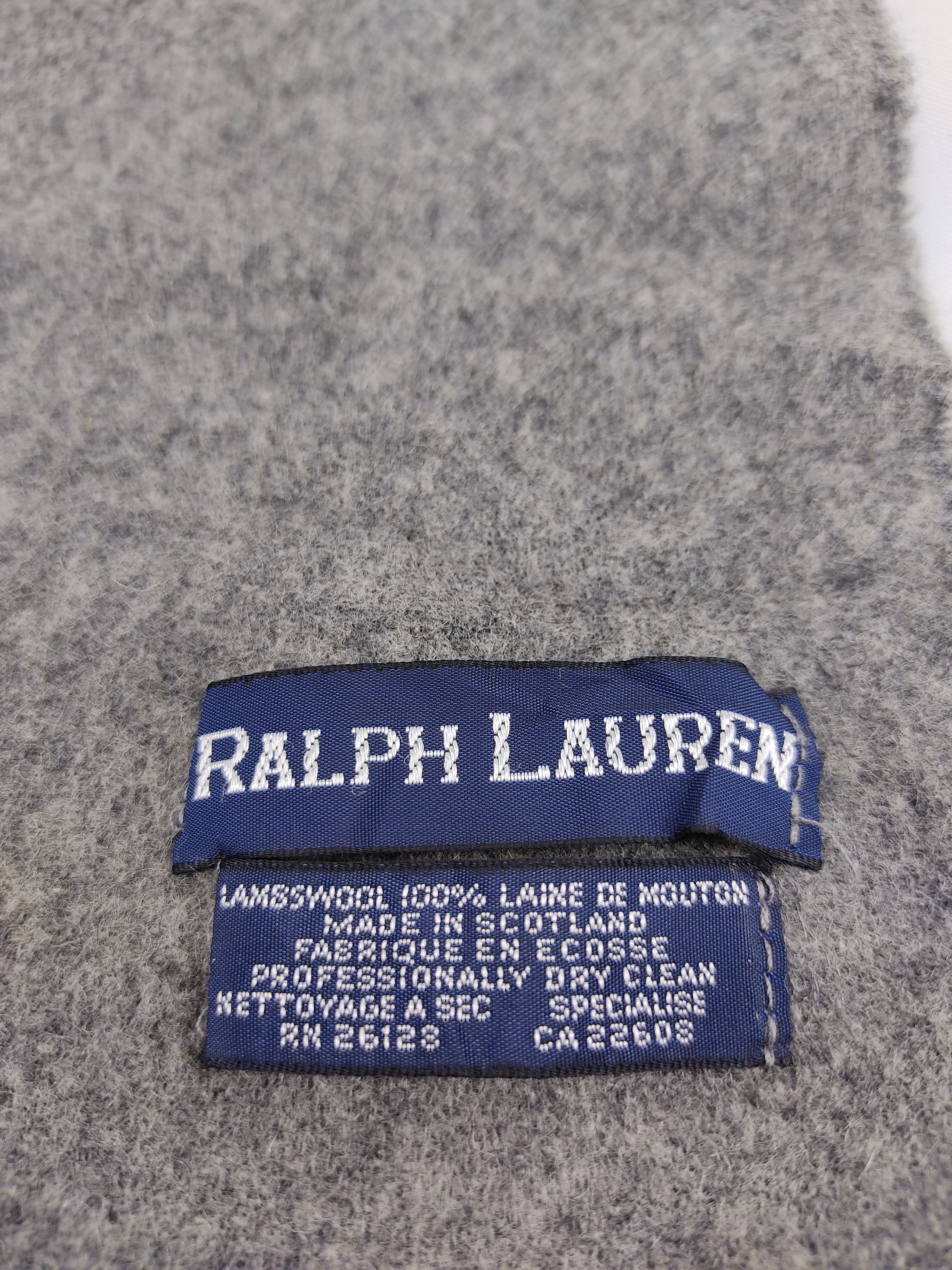 Polo Ralph Lauren Vintage Polo Ralph Lauren Scarf Muffler Scotland Lambswool Size ONE SIZE - 3 Thumbnail