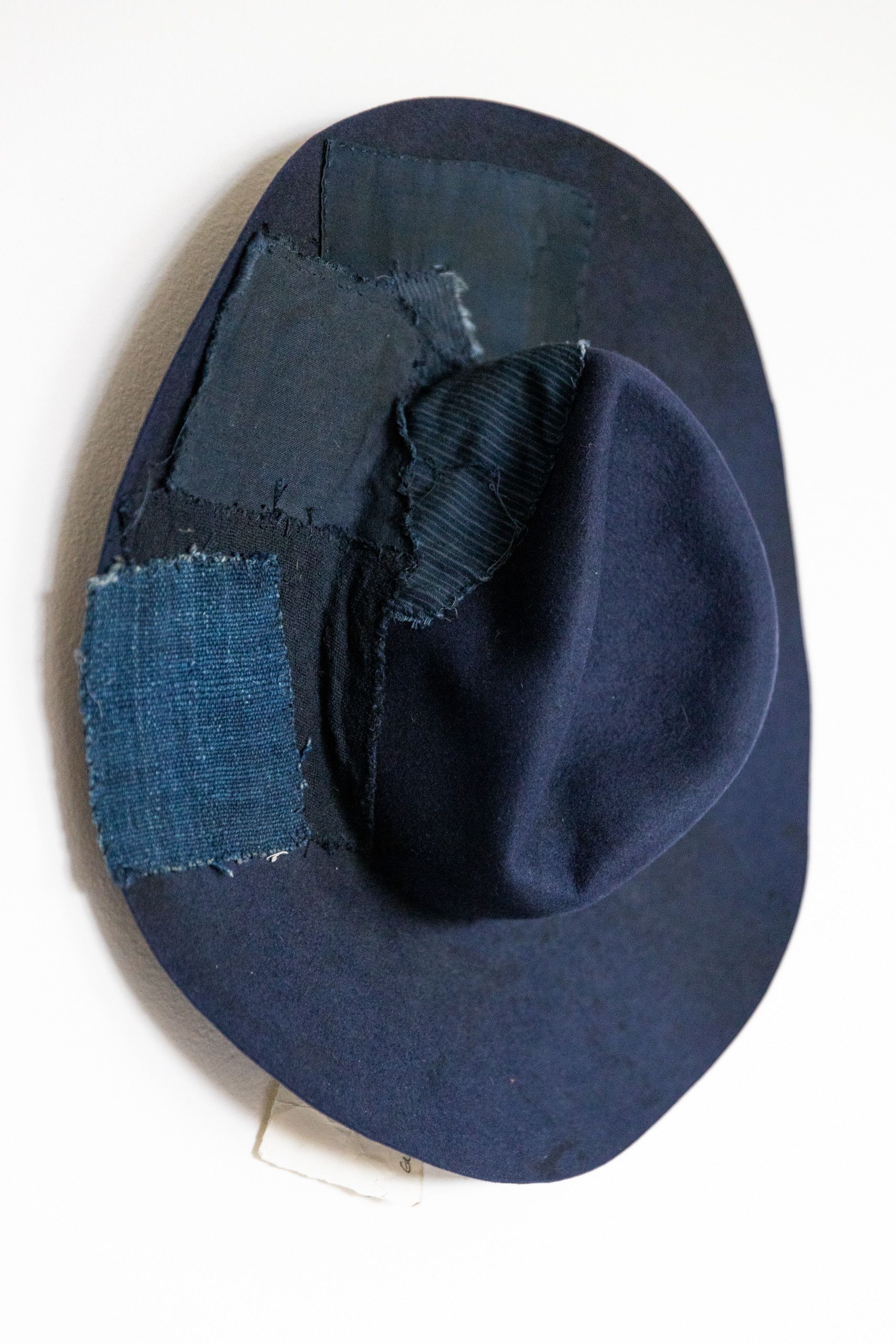 Greg Lauren Navy hand stained patchwork drifter hat Size ONE SIZE - 1 Thumbnail