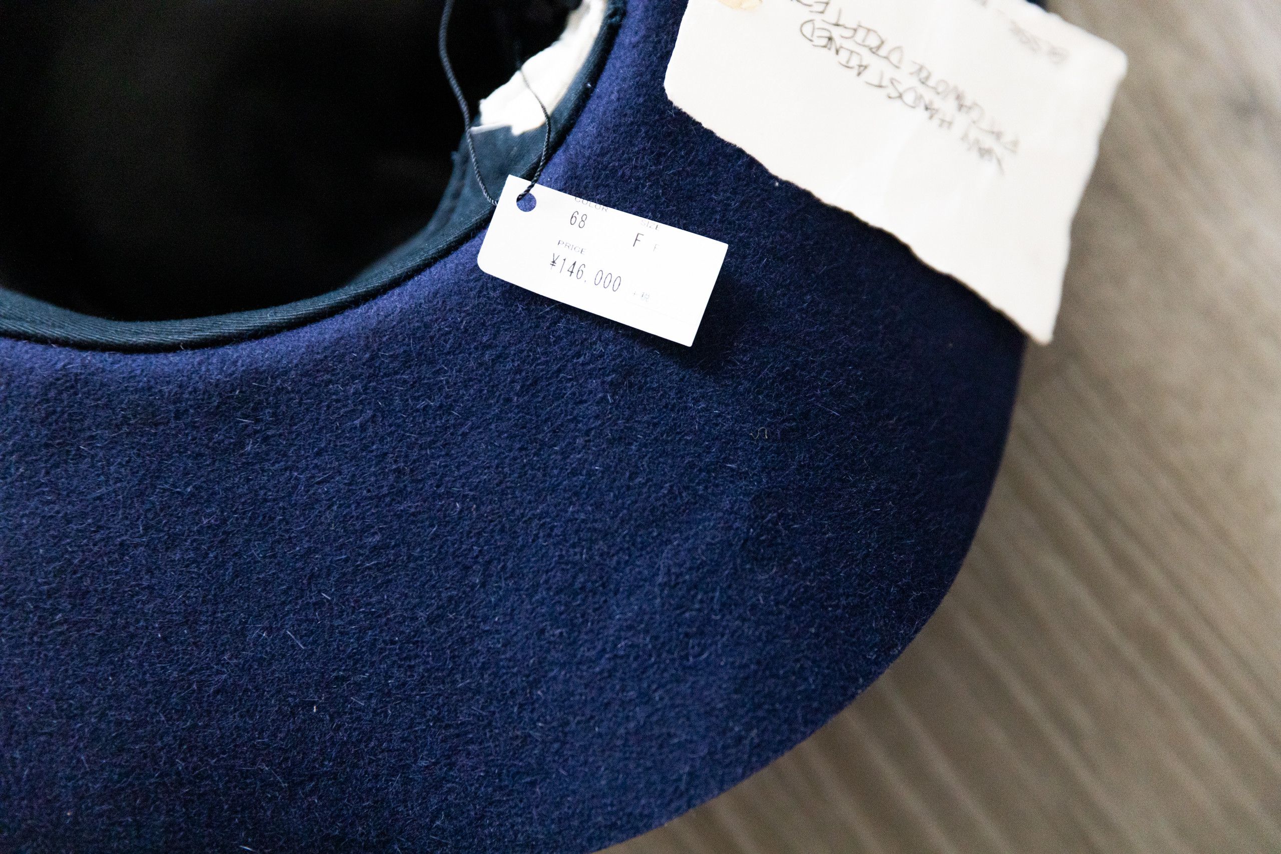 Greg Lauren Navy hand stained patchwork drifter hat Size ONE SIZE - 6 Thumbnail