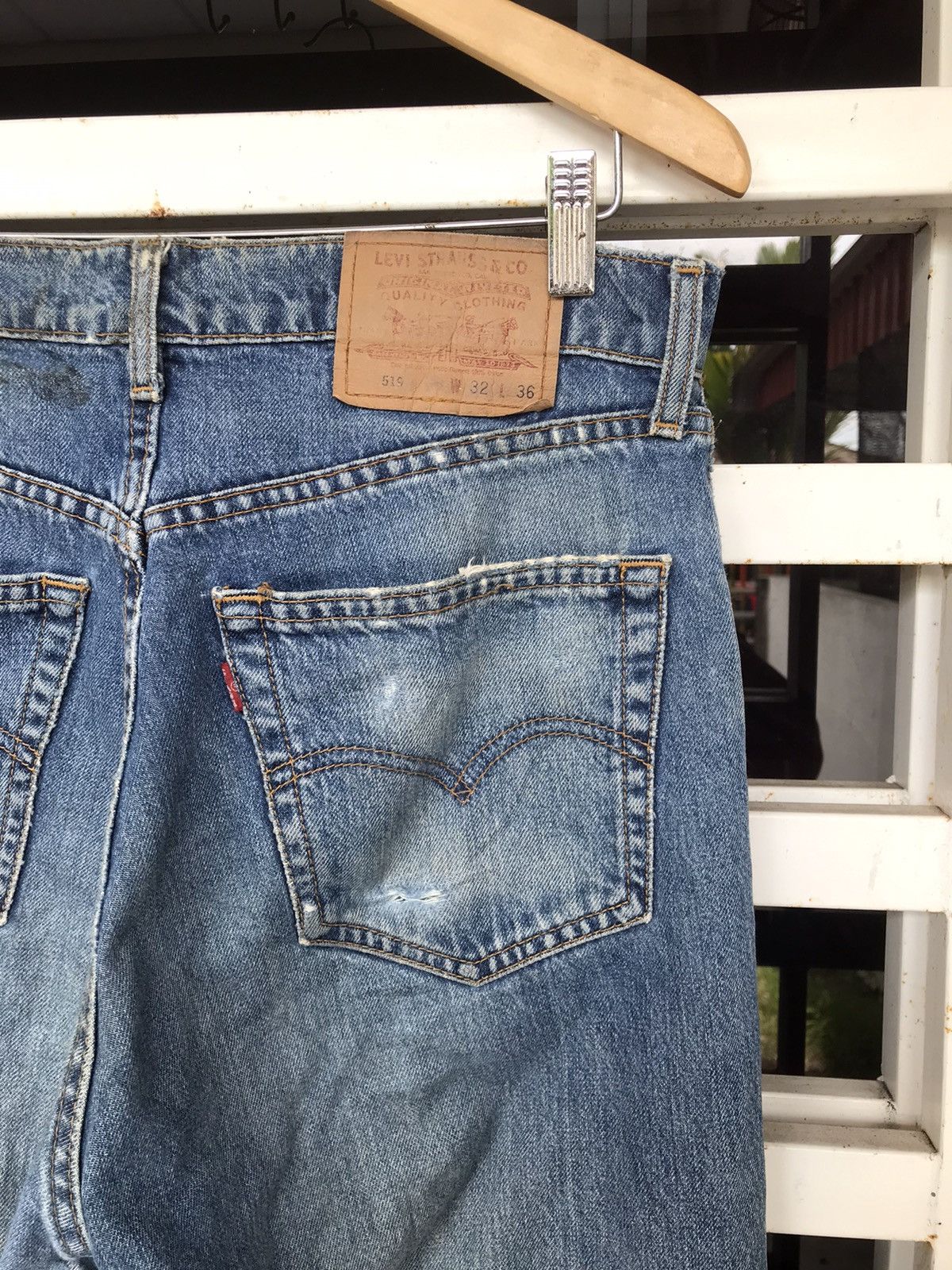 Levi's × Levi's Vintage Clothing × Vintage Vintage Levi’s 519 Distressed Denim Size 31x31 Size US 31 - 3 Thumbnail