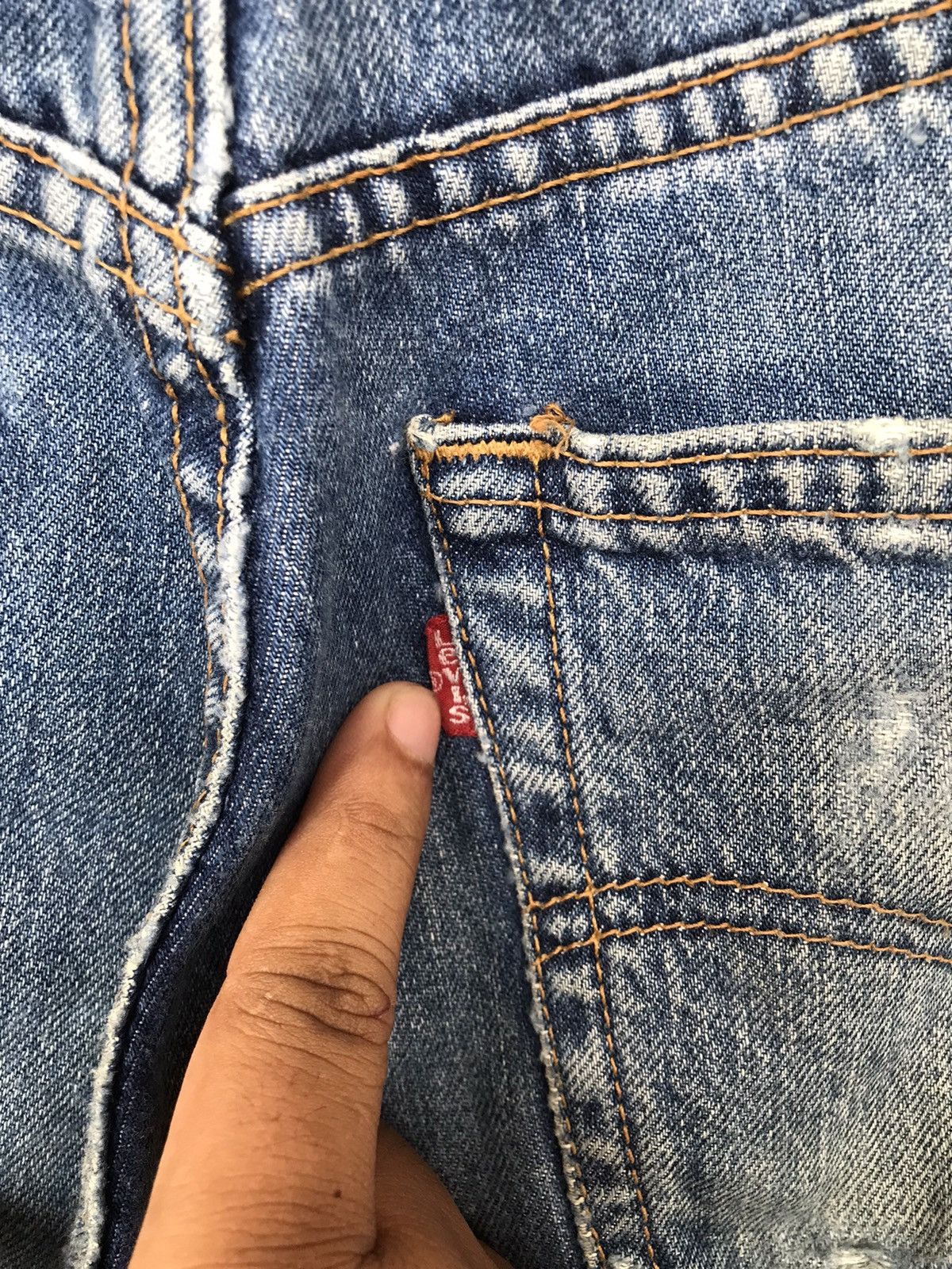 Levi's × Levi's Vintage Clothing × Vintage Vintage Levi’s 519 Distressed Denim Size 31x31 Size US 31 - 4 Thumbnail