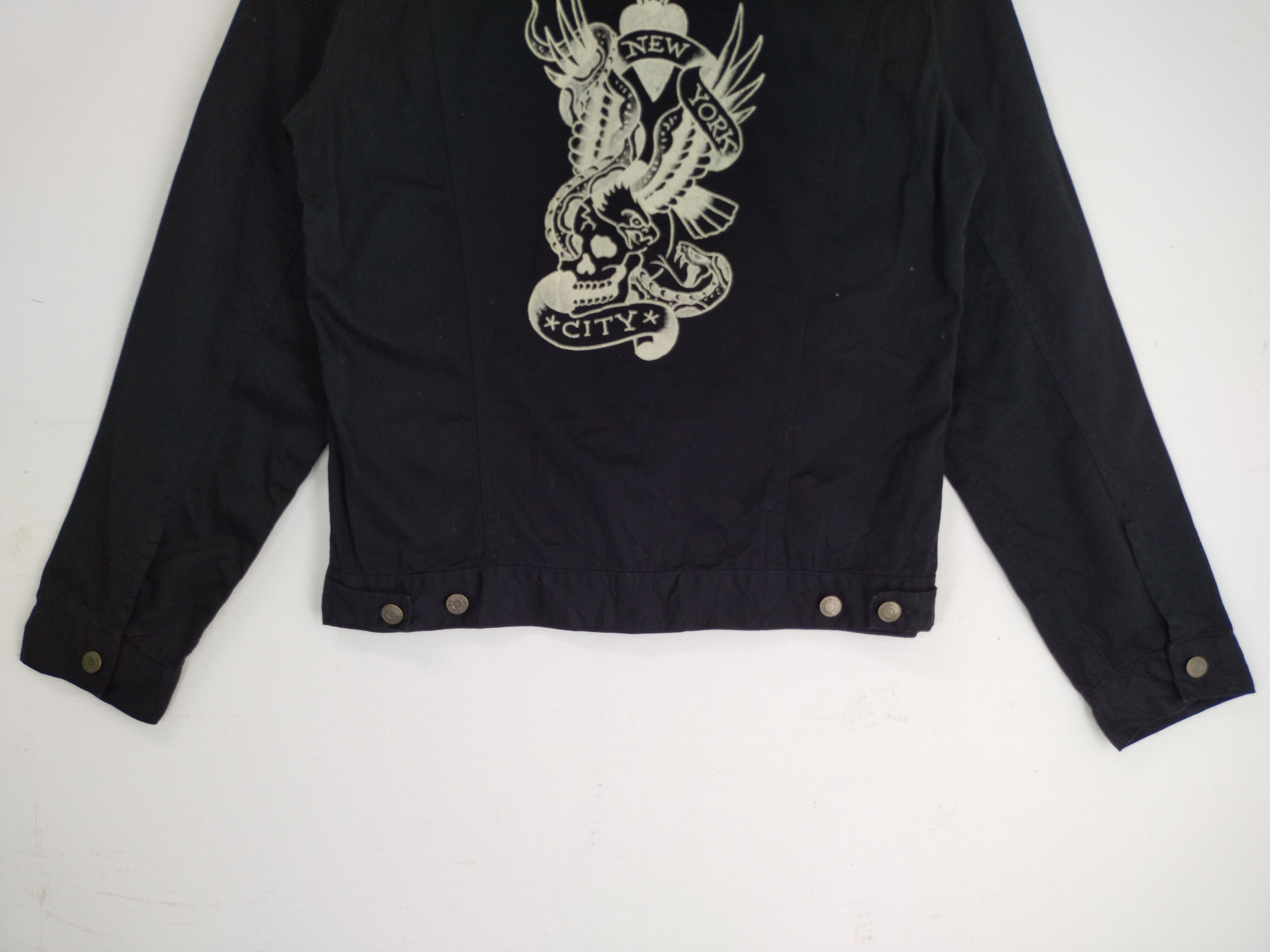 Christian Audigier Vintage Ed Hardy Design Embroidery Black Jacket Size US M / EU 48-50 / 2 - 11 Thumbnail