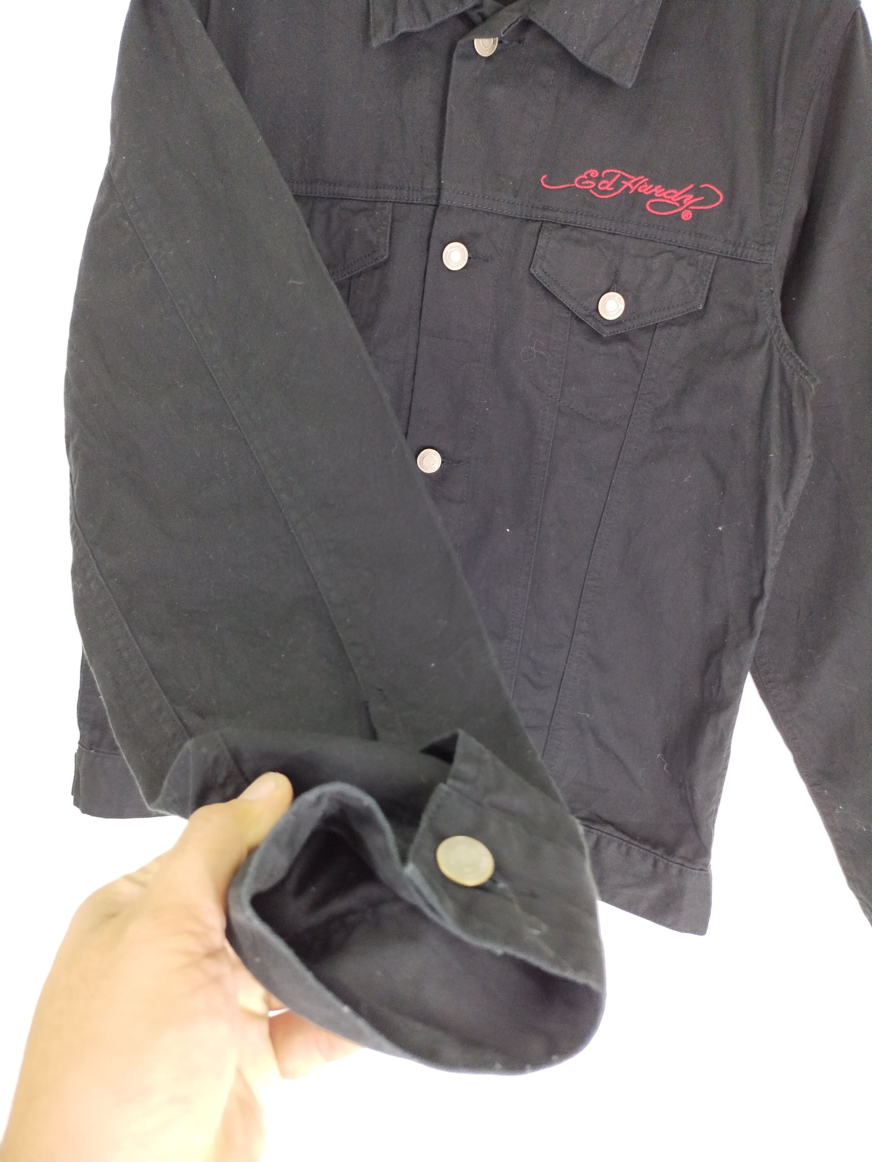 Christian Audigier Vintage Ed Hardy Design Embroidery Black Jacket Size US M / EU 48-50 / 2 - 5 Thumbnail
