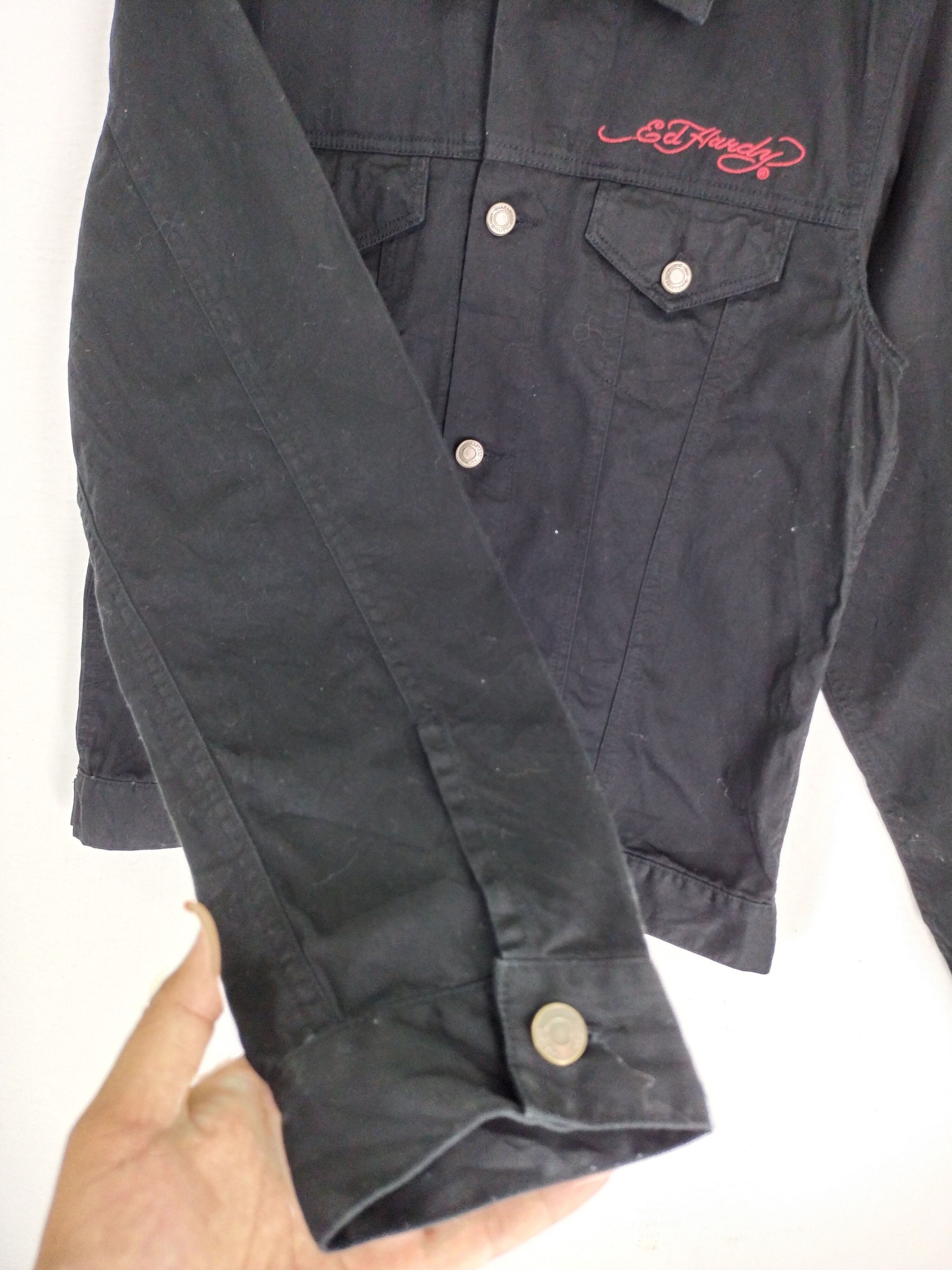 Christian Audigier Vintage Ed Hardy Design Embroidery Black Jacket Size US M / EU 48-50 / 2 - 6 Thumbnail