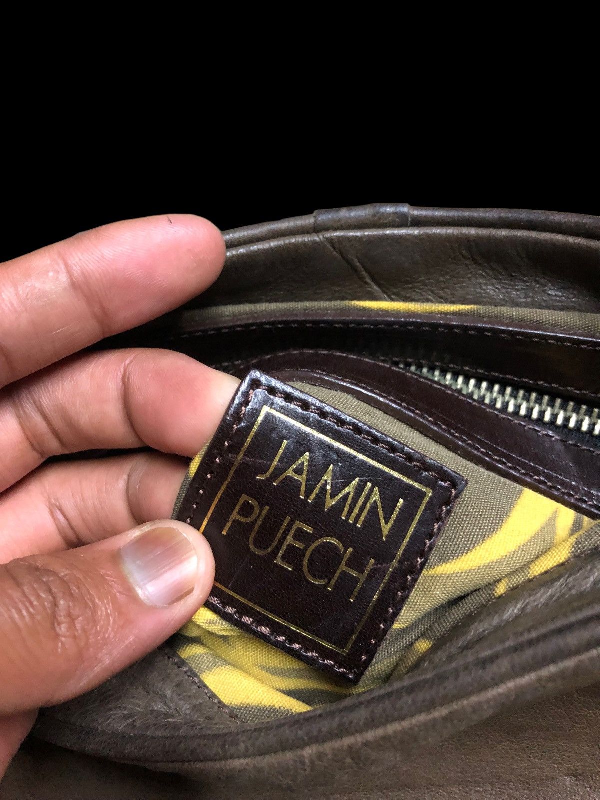 Genuine Leather JAMIN PUECH PARIS LEATHER CROSSBODY SLINGBAG Size ONE SIZE - 7 Thumbnail