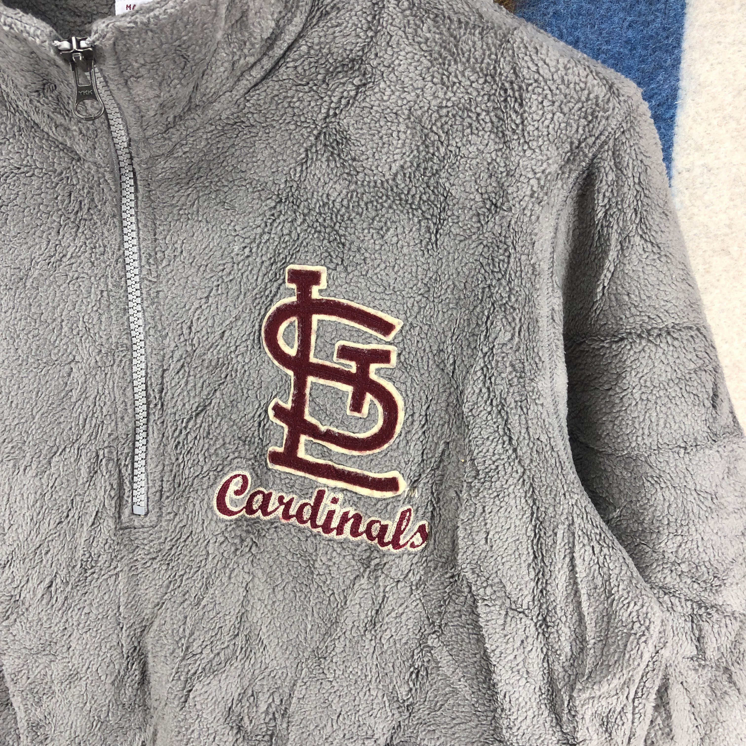MLB ST. LOUIS CARDINALS Turtle Neck Fleece #0104/F Size US M / EU 48-50 / 2 - 4 Thumbnail