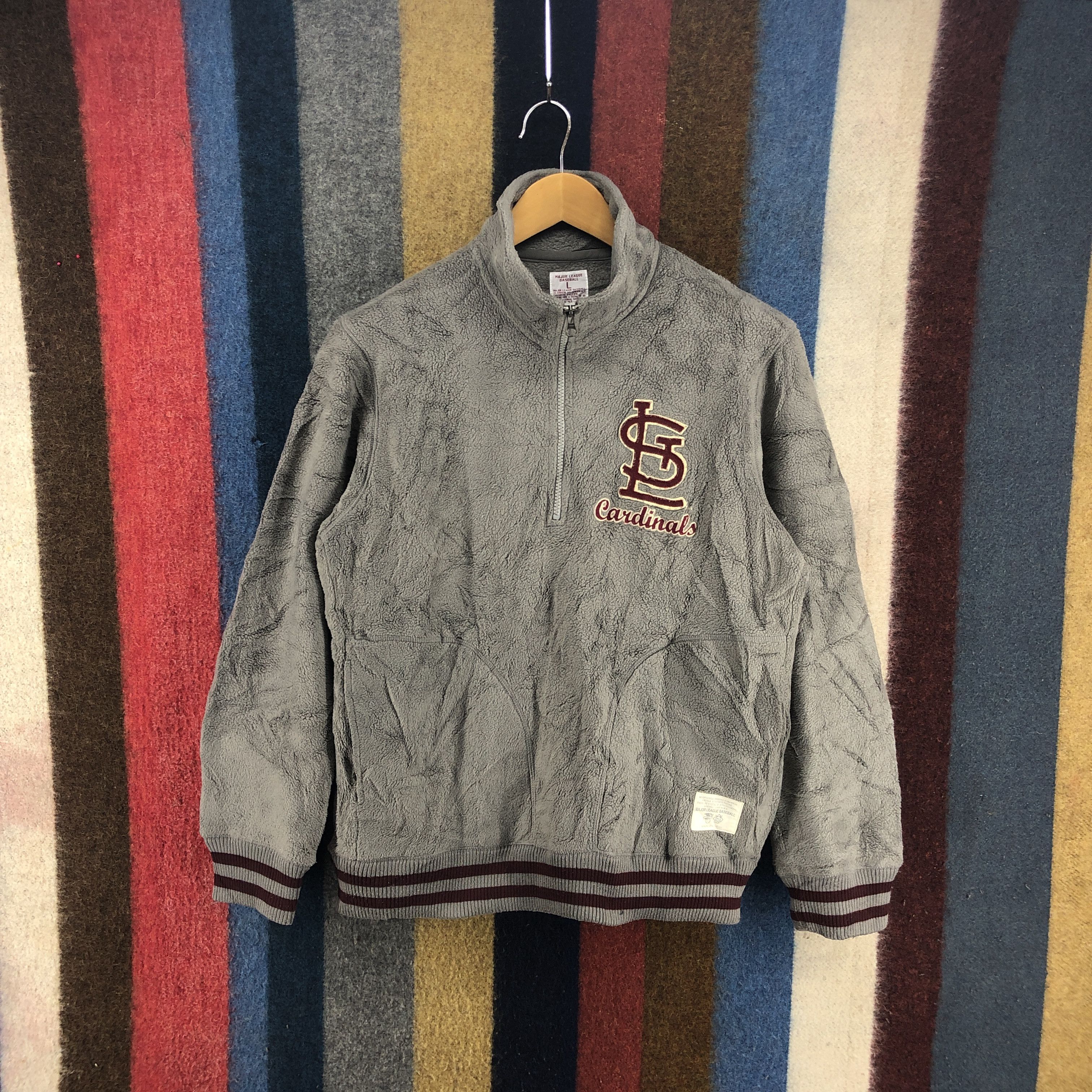 MLB ST. LOUIS CARDINALS Turtle Neck Fleece #0104/F Size US M / EU 48-50 / 2 - 3 Thumbnail