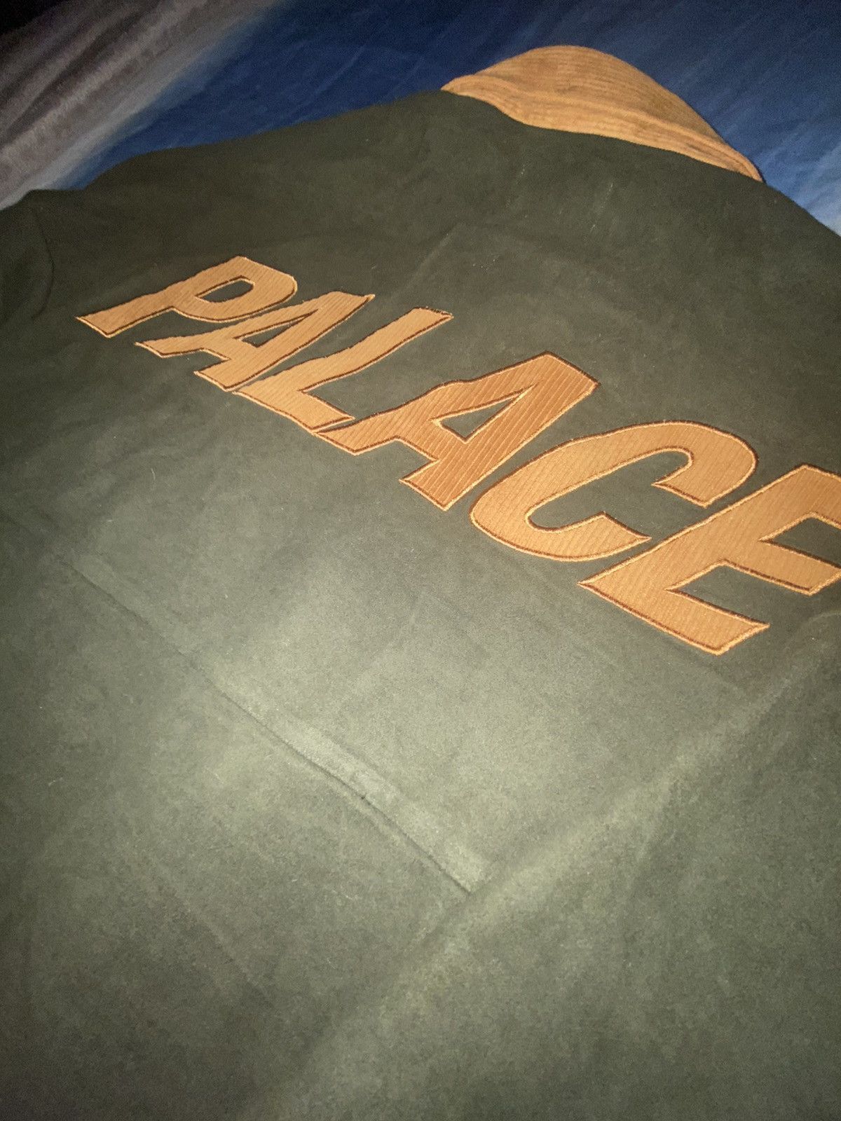 Palace Palace Olive Moleskin Shirt Size US L / EU 52-54 / 3 - 6 Thumbnail