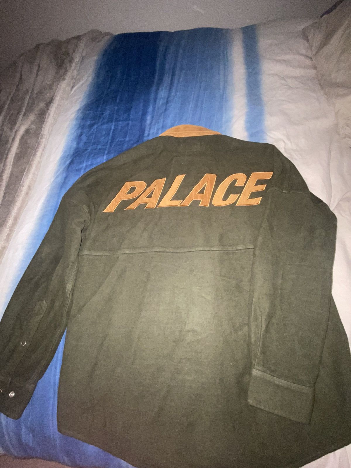 Palace Palace Olive Moleskin Shirt Size US L / EU 52-54 / 3 - 5 Thumbnail