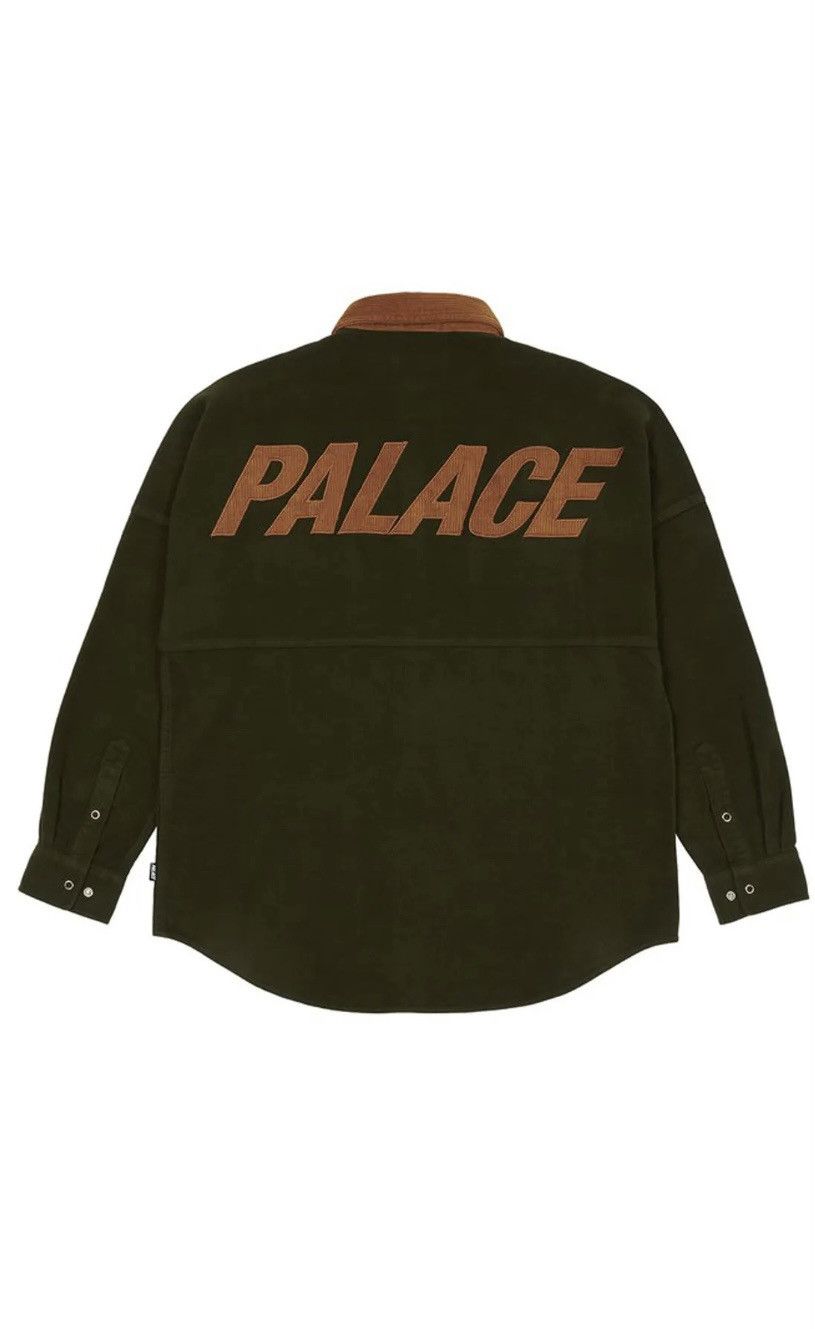 Palace Palace Olive Moleskin Shirt Size US L / EU 52-54 / 3 - 1 Thumbnail
