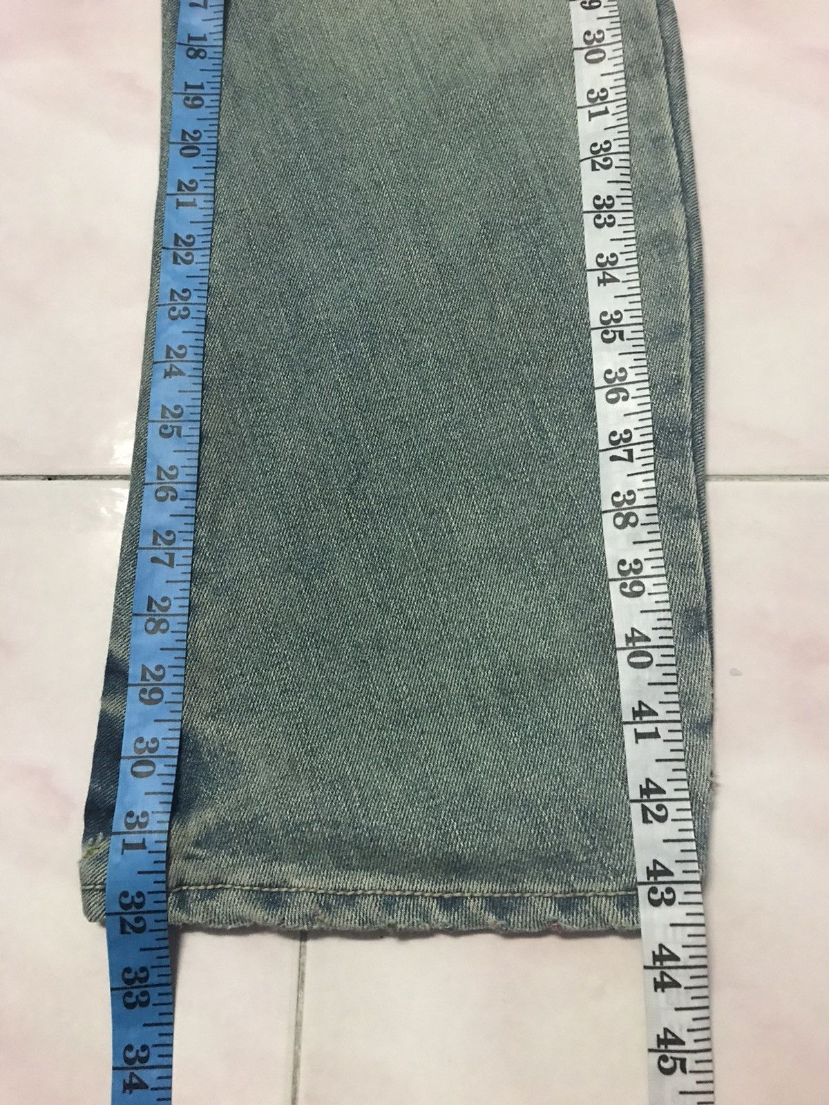 Designer × Japanese Brand Gumu International Curve Multicolor Denim Size 34x32 Size US 32 / EU 48 - 17 Thumbnail
