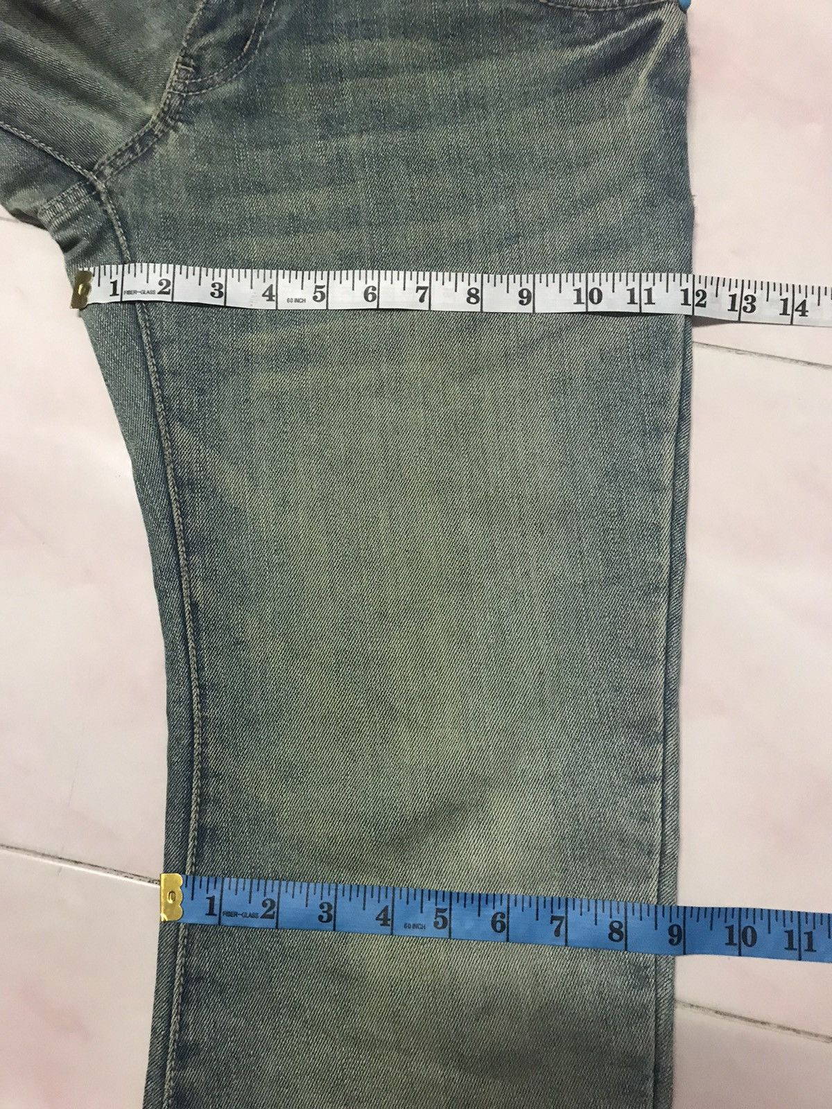 Designer × Japanese Brand Gumu International Curve Multicolor Denim Size 34x32 Size US 32 / EU 48 - 16 Thumbnail