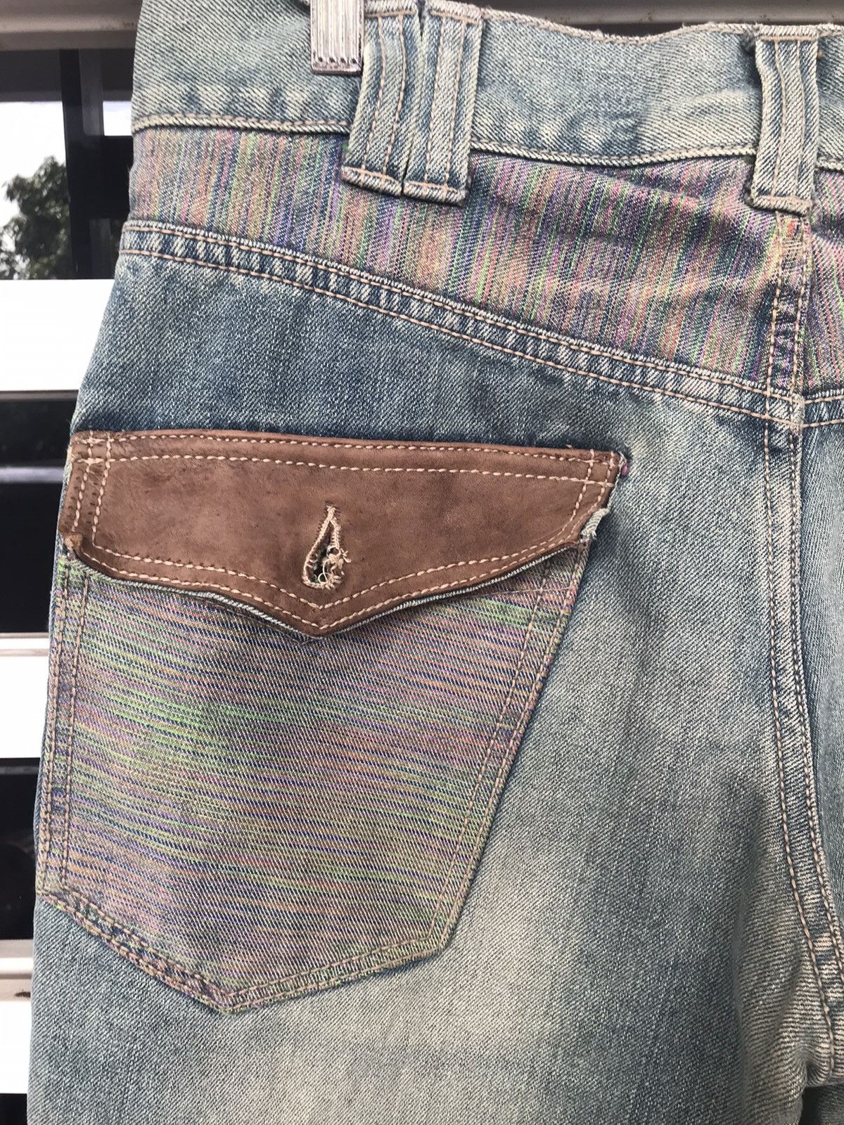Designer × Japanese Brand Gumu International Curve Multicolor Denim Size 34x32 Size US 32 / EU 48 - 6 Thumbnail