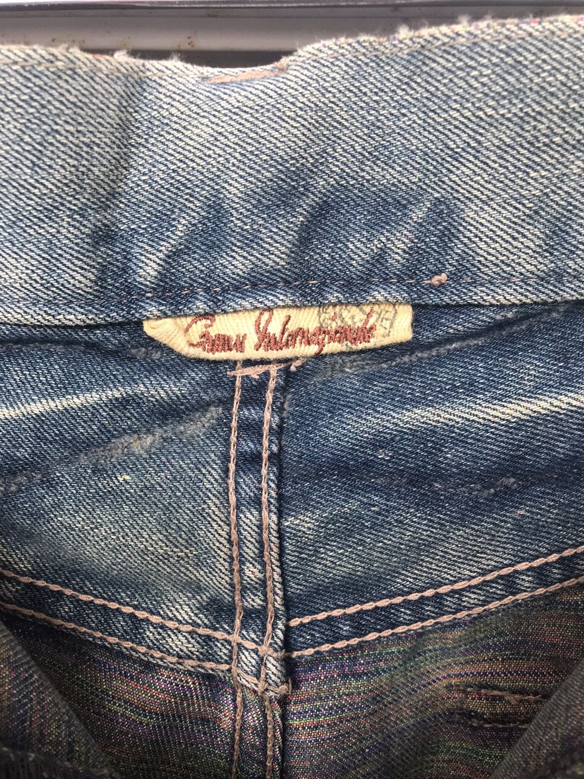 Designer × Japanese Brand Gumu International Curve Multicolor Denim Size 34x32 Size US 32 / EU 48 - 12 Thumbnail