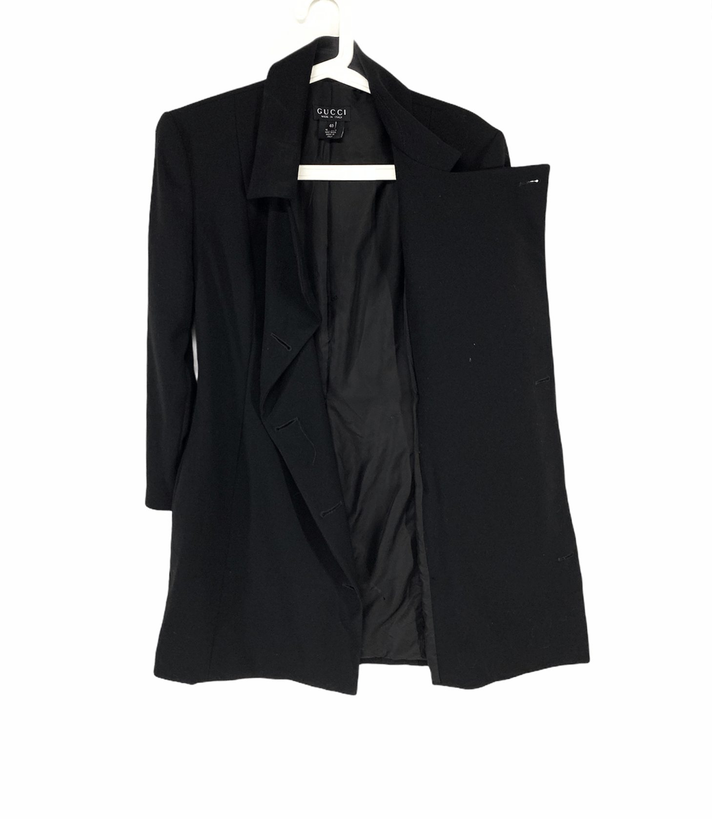 Designer × Gucci Gucci gold button wool coat Size US XXS / EU 40 - 9 Thumbnail