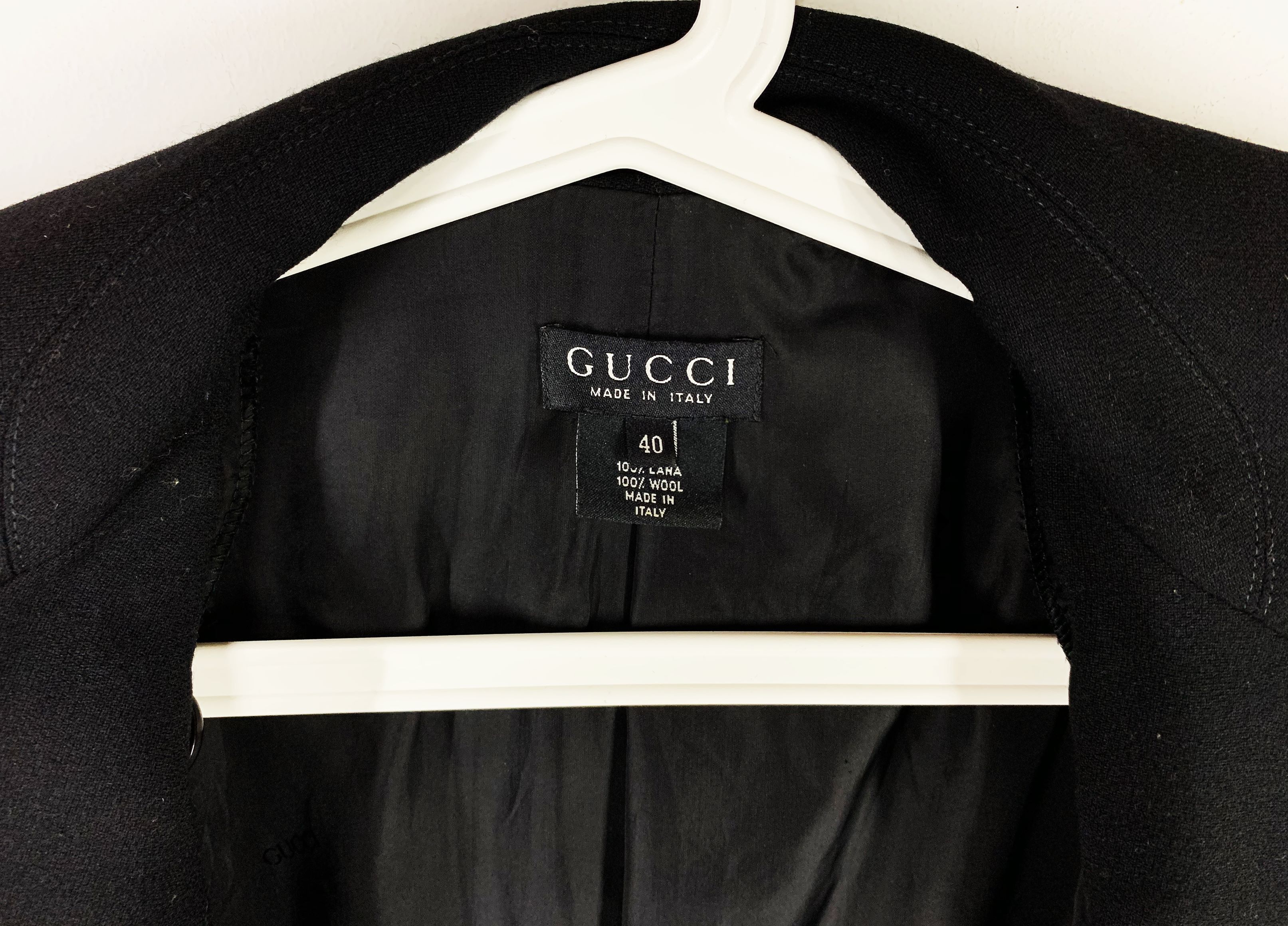 Designer × Gucci Gucci gold button wool coat Size US XXS / EU 40 - 12 Thumbnail