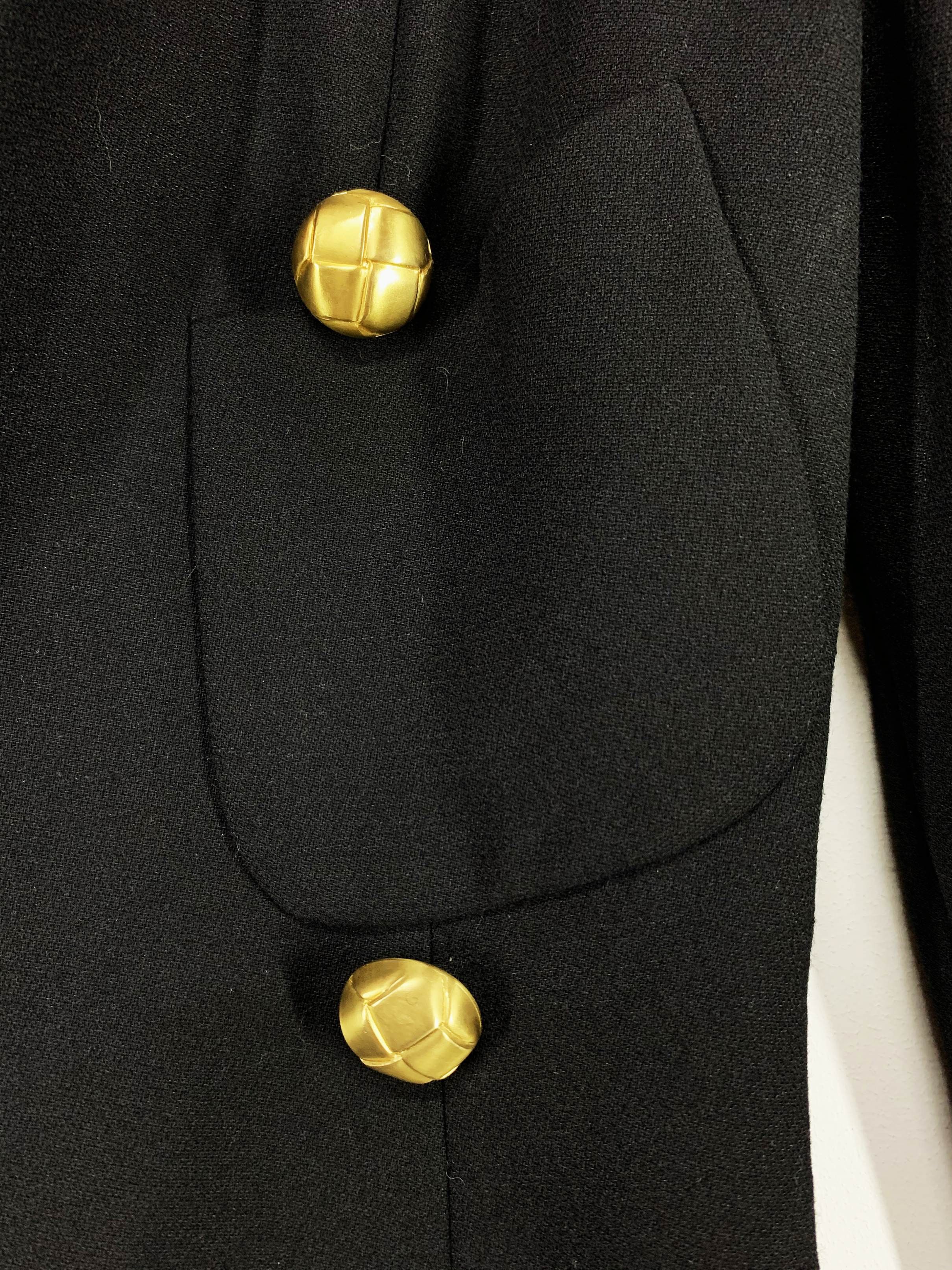 Designer × Gucci Gucci gold button wool coat Size US XXS / EU 40 - 7 Thumbnail